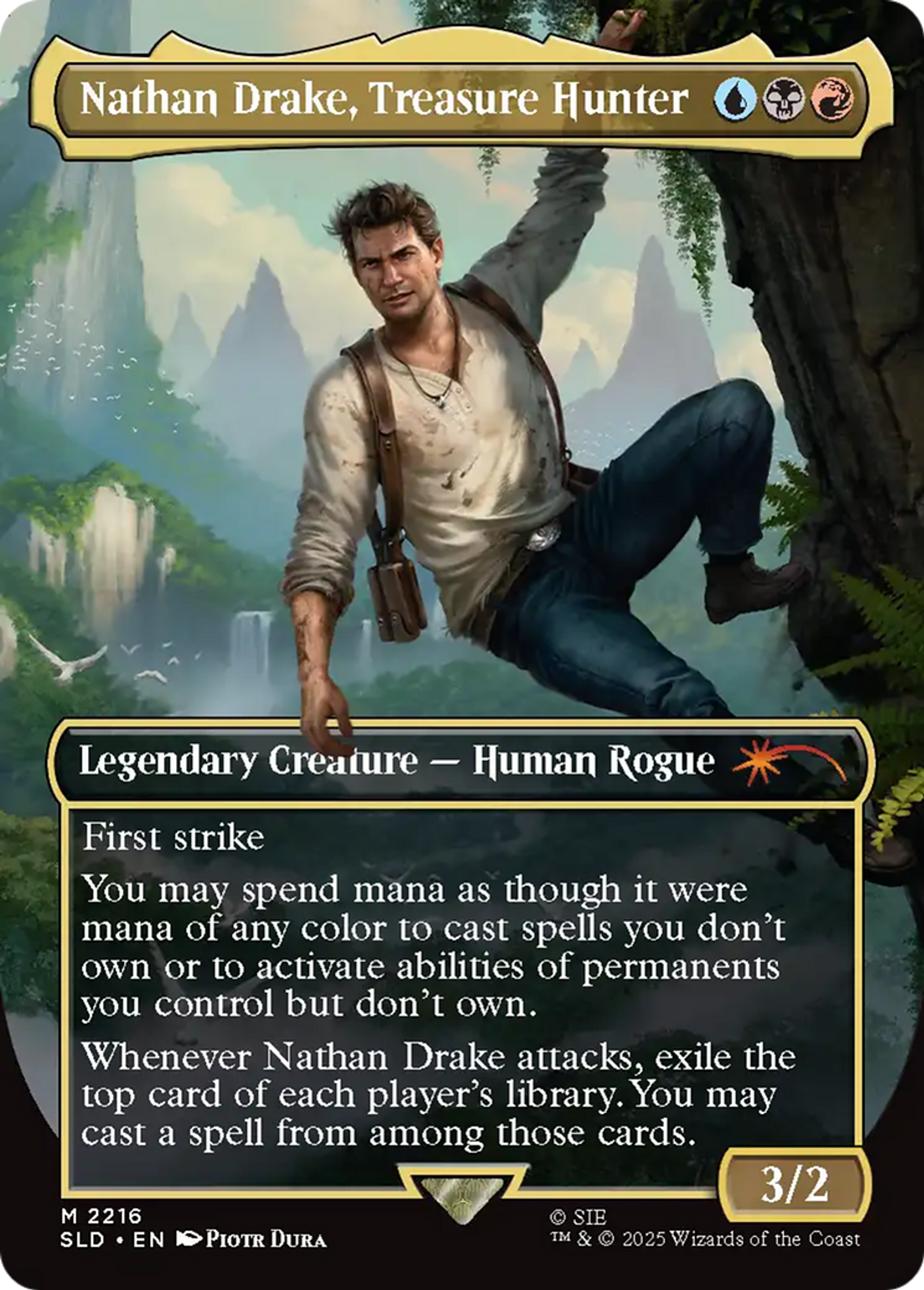 Nathan Drake, Treasure Hunter — Secret Lair Drop — Magic: The Gathering
