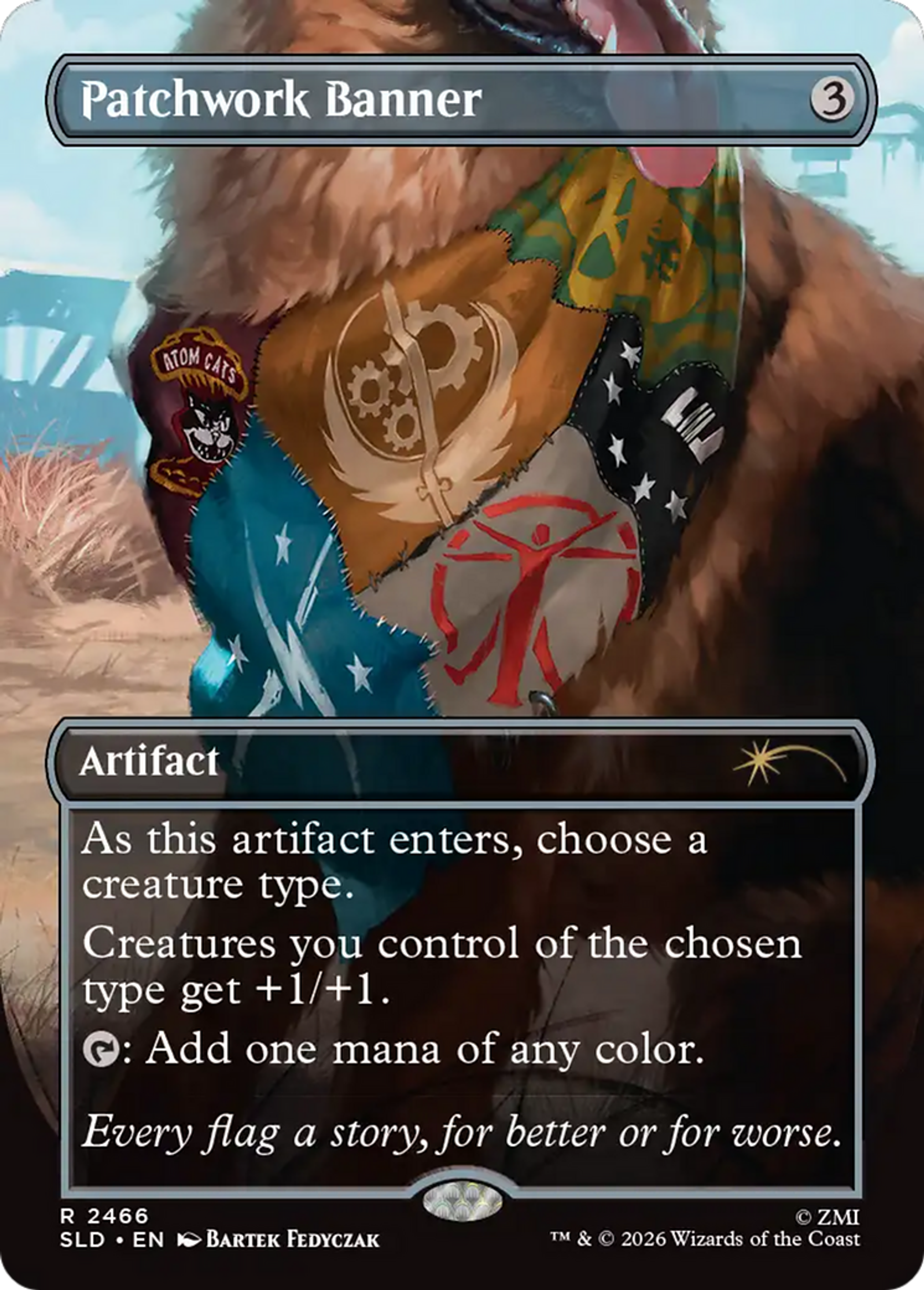 Bannière en patchwork — Secret Lair Drop — Magic: The Gathering