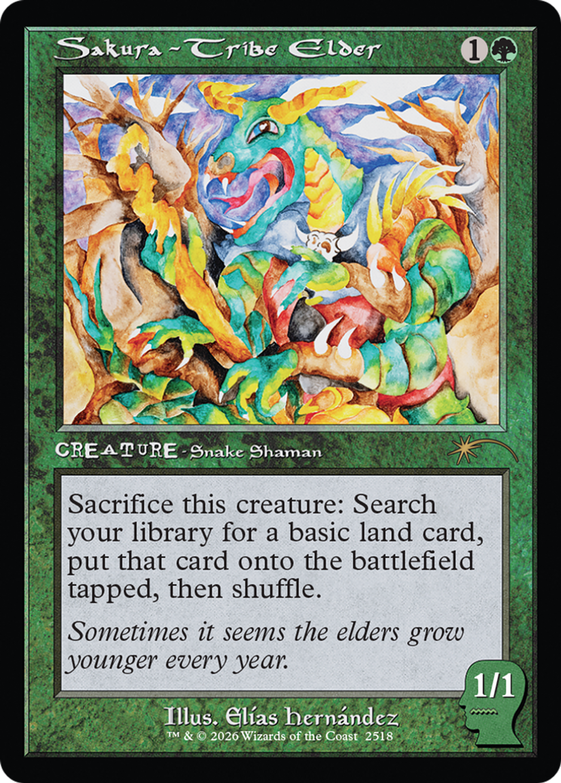 Sakura-Tribe Elder — Secret Lair Drop — Magic: The Gathering