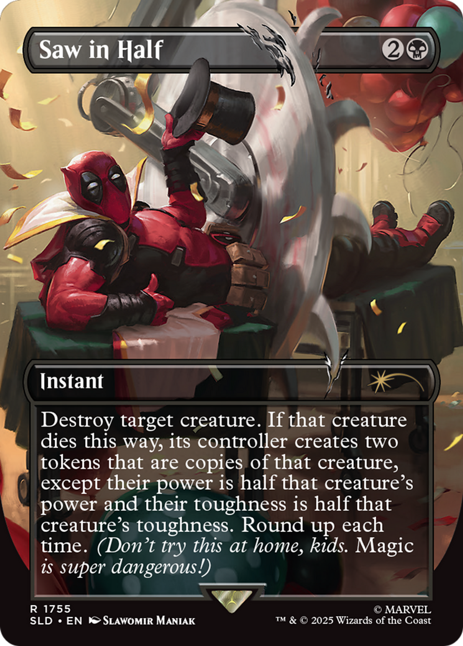 Saw in Half — Secret Lair Drop — Magic: The Gathering