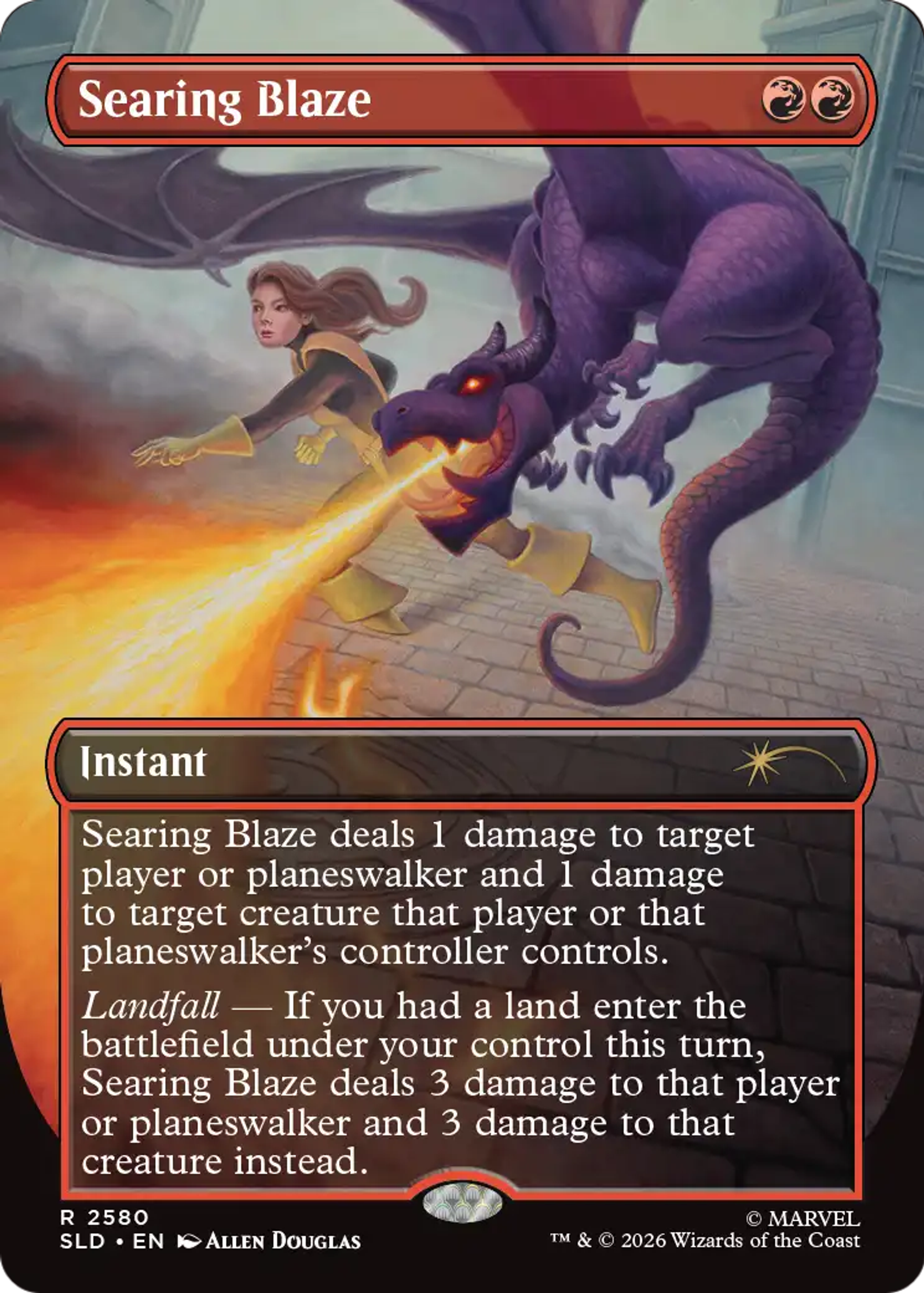 Searing Blaze — Secret Lair Drop — Magic: The Gathering