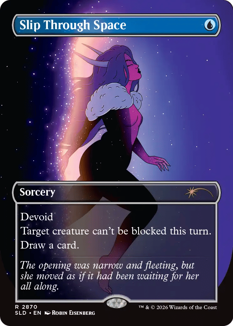 Slip Through Space — Secret Lair Drop — Magic: The Gathering