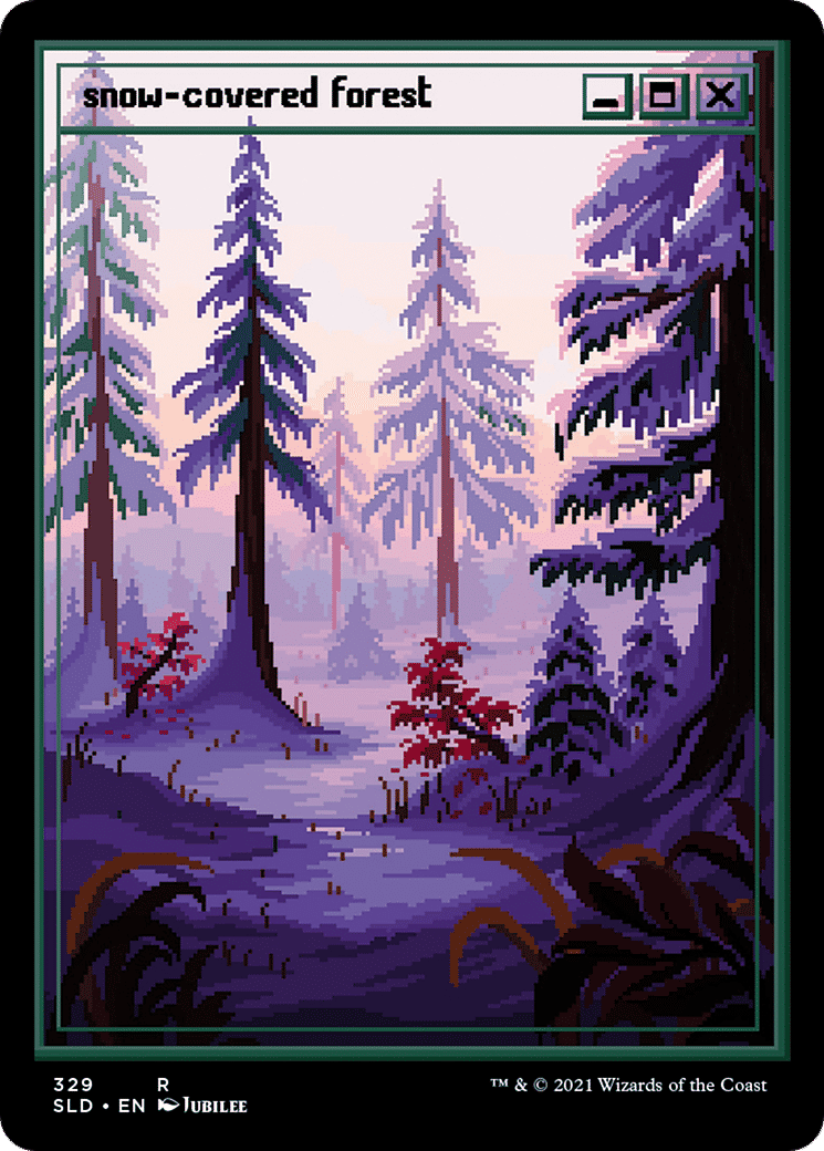 Forêt enneigée — Secret Lair Drop — Magic: The Gathering