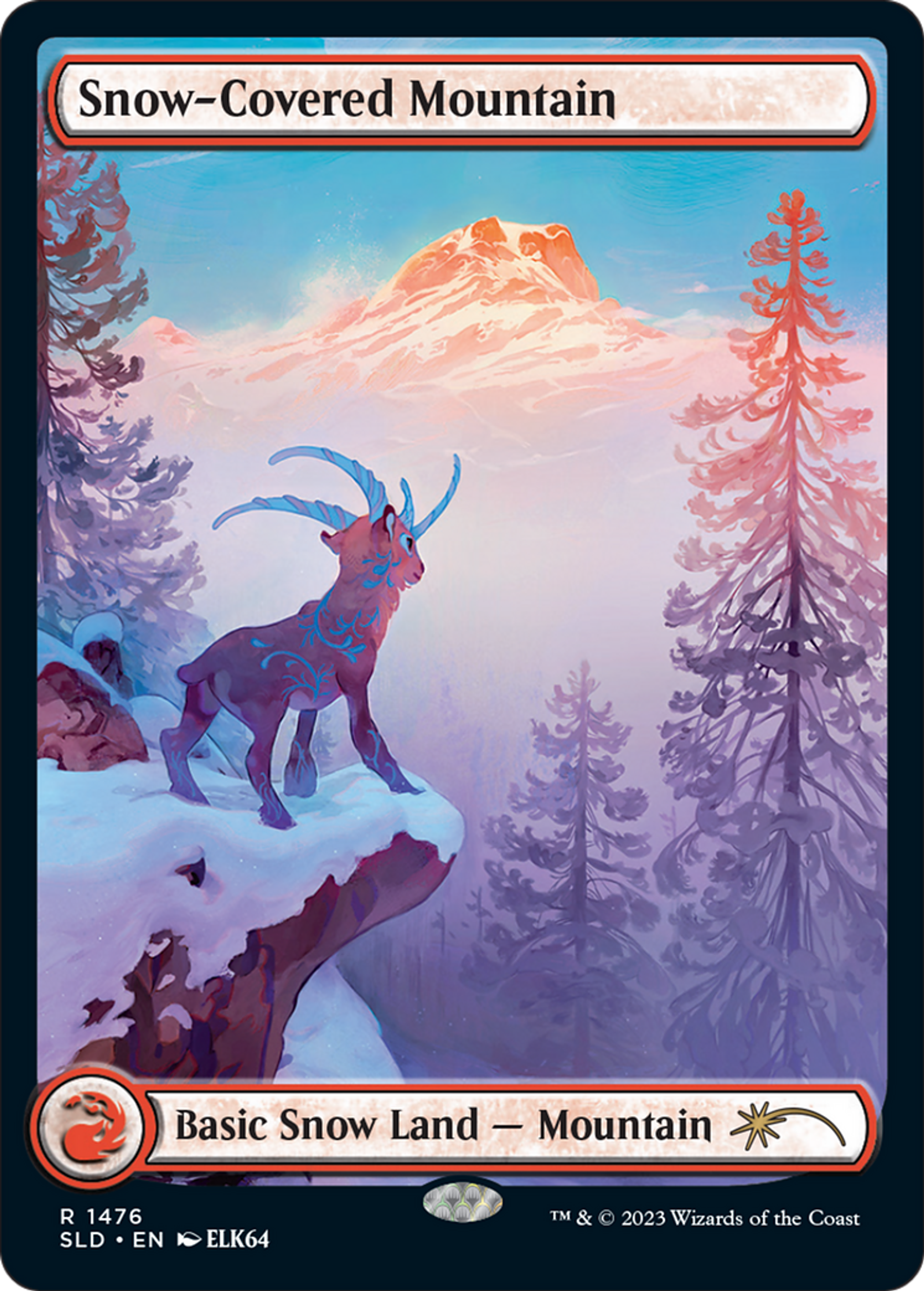 Snow-Covered Mountain — Secret Lair Drop — Magic: The Gathering