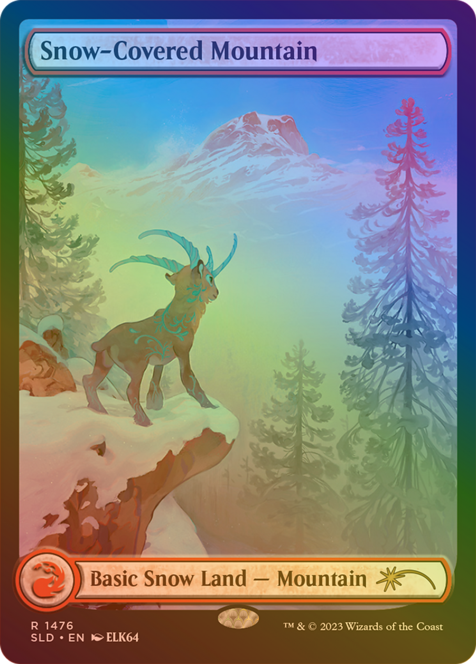 Snow-Covered Mountain — Secret Lair Drop — Magic: The Gathering