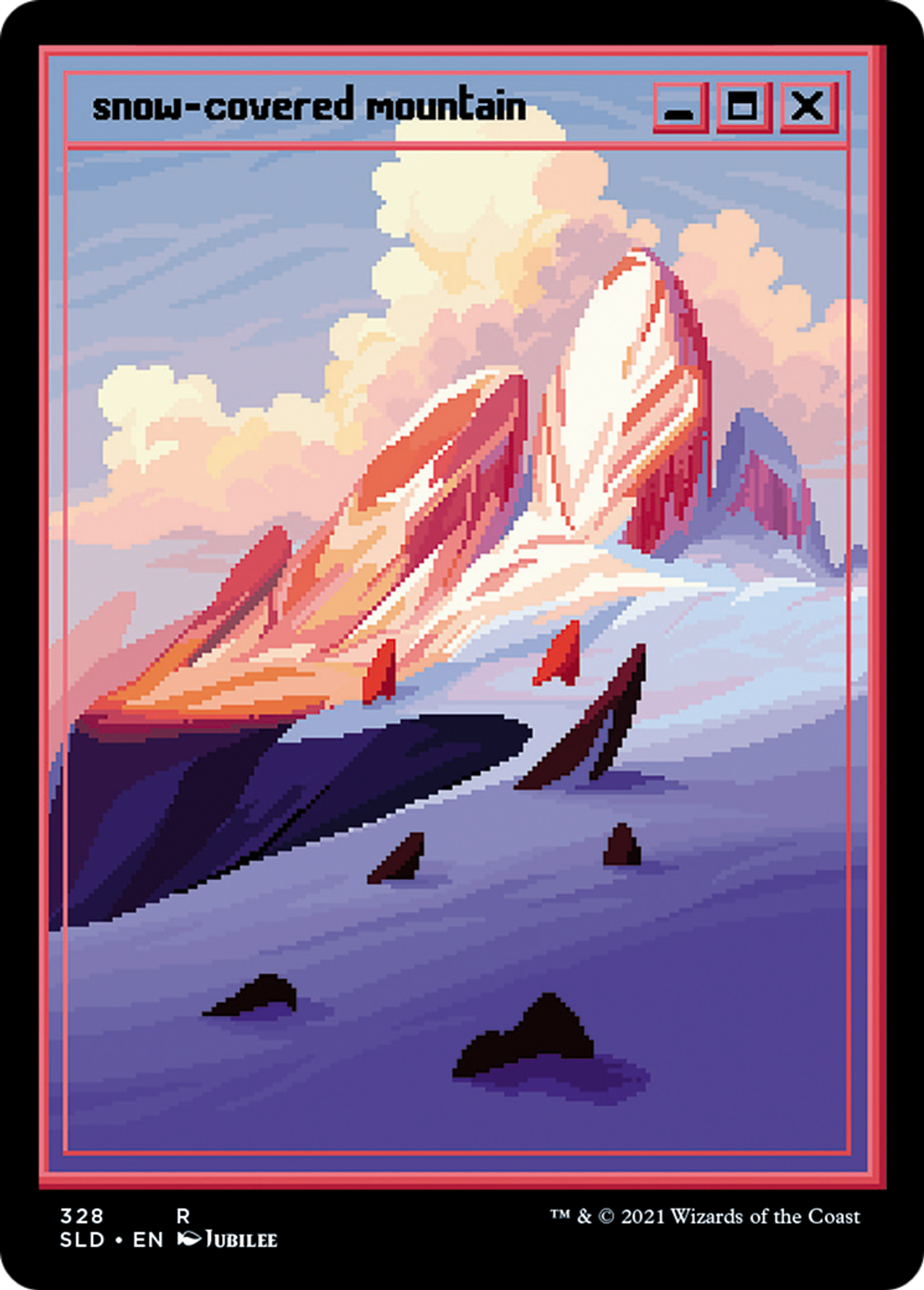 Snow-Covered Mountain — Secret Lair Drop — Magic: The Gathering