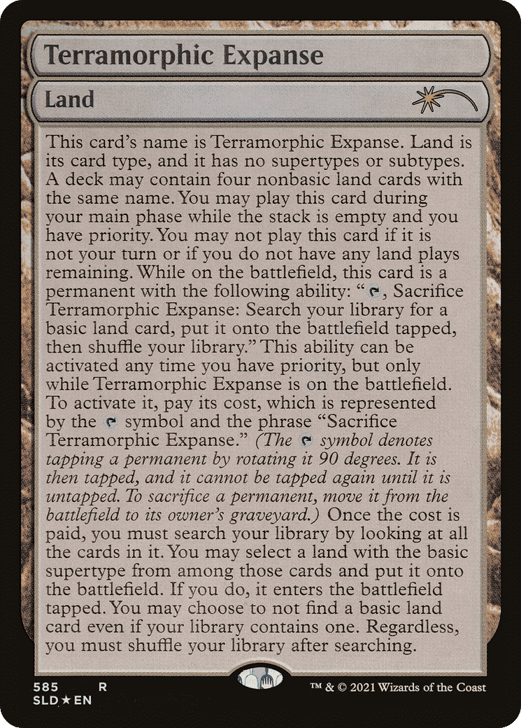 Immensité terramorphe — Secret Lair Drop — Magic: The Gathering