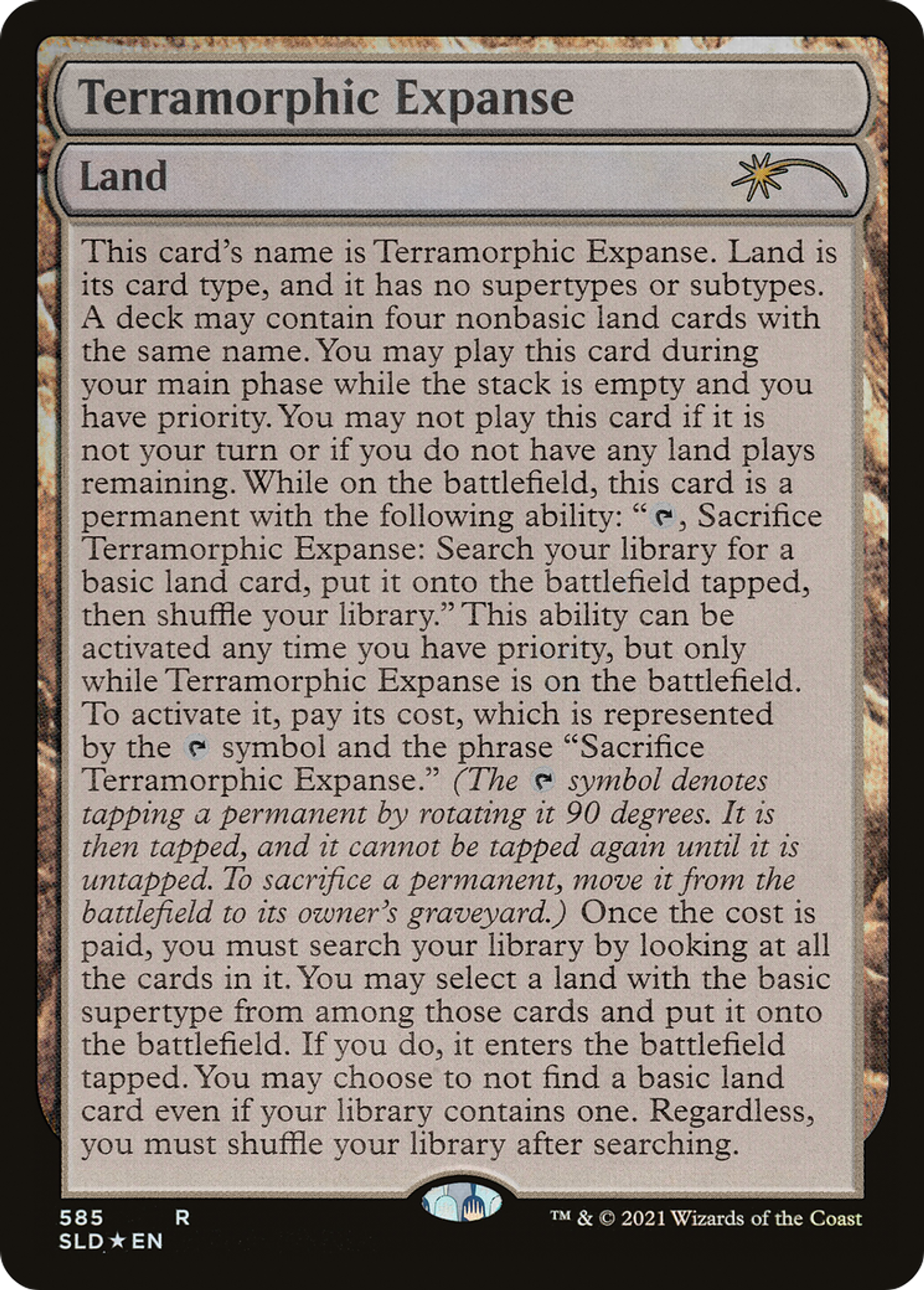 Immensité terramorphe — Secret Lair Drop — Magic: The Gathering