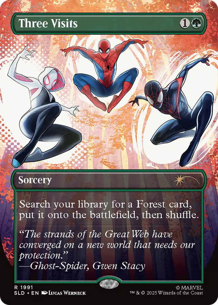 Three Visits — Secret Lair Drop — Magic: The Gathering
