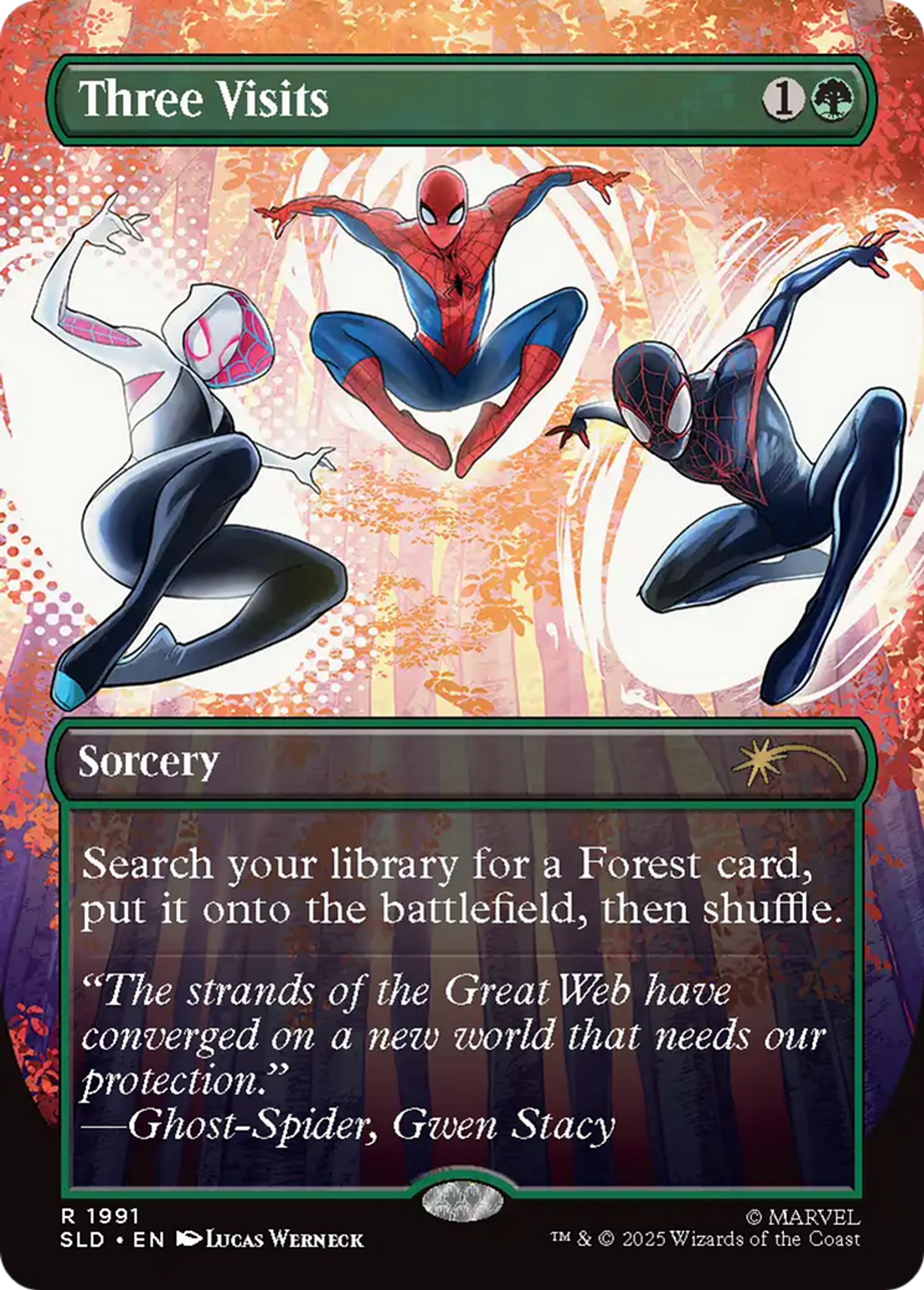 Three Visits — Secret Lair Drop — Magic: The Gathering