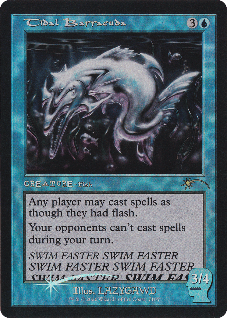 Tidal Barracuda — Secret Lair Drop — Magic: The Gathering