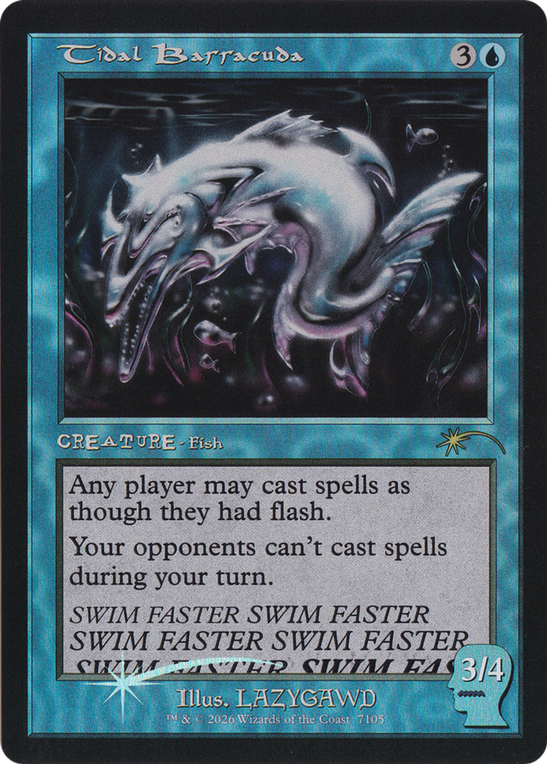 Tidal Barracuda — Secret Lair Drop — Magic: The Gathering