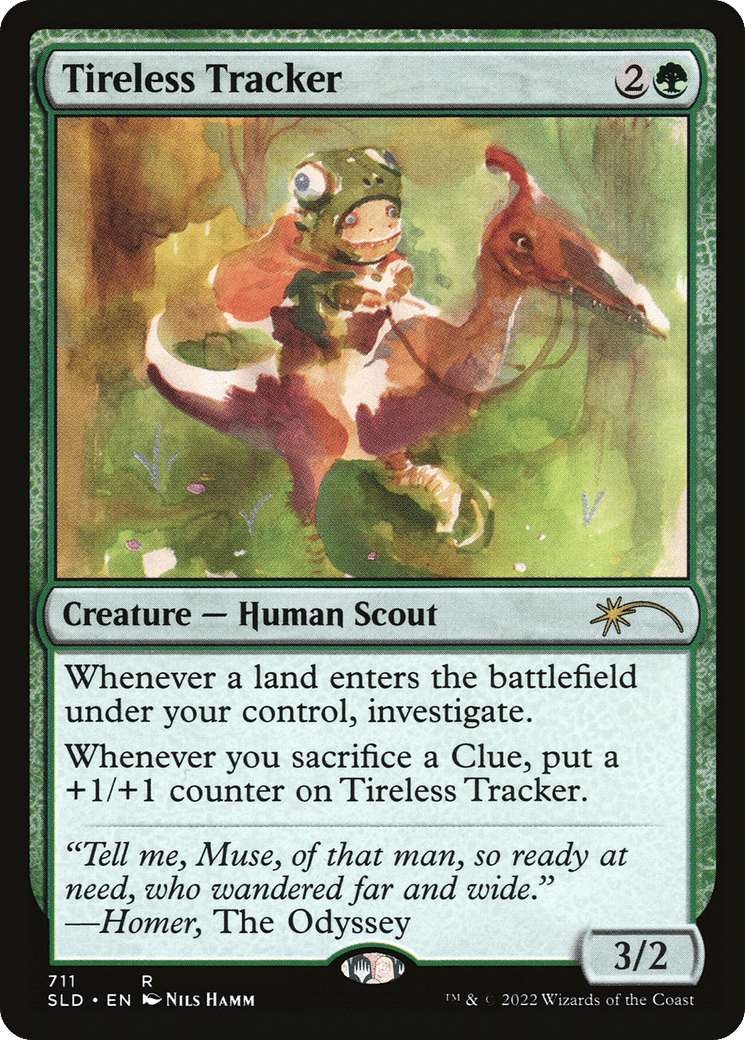 Tireless Tracker — Secret Lair Drop — Magic: The Gathering