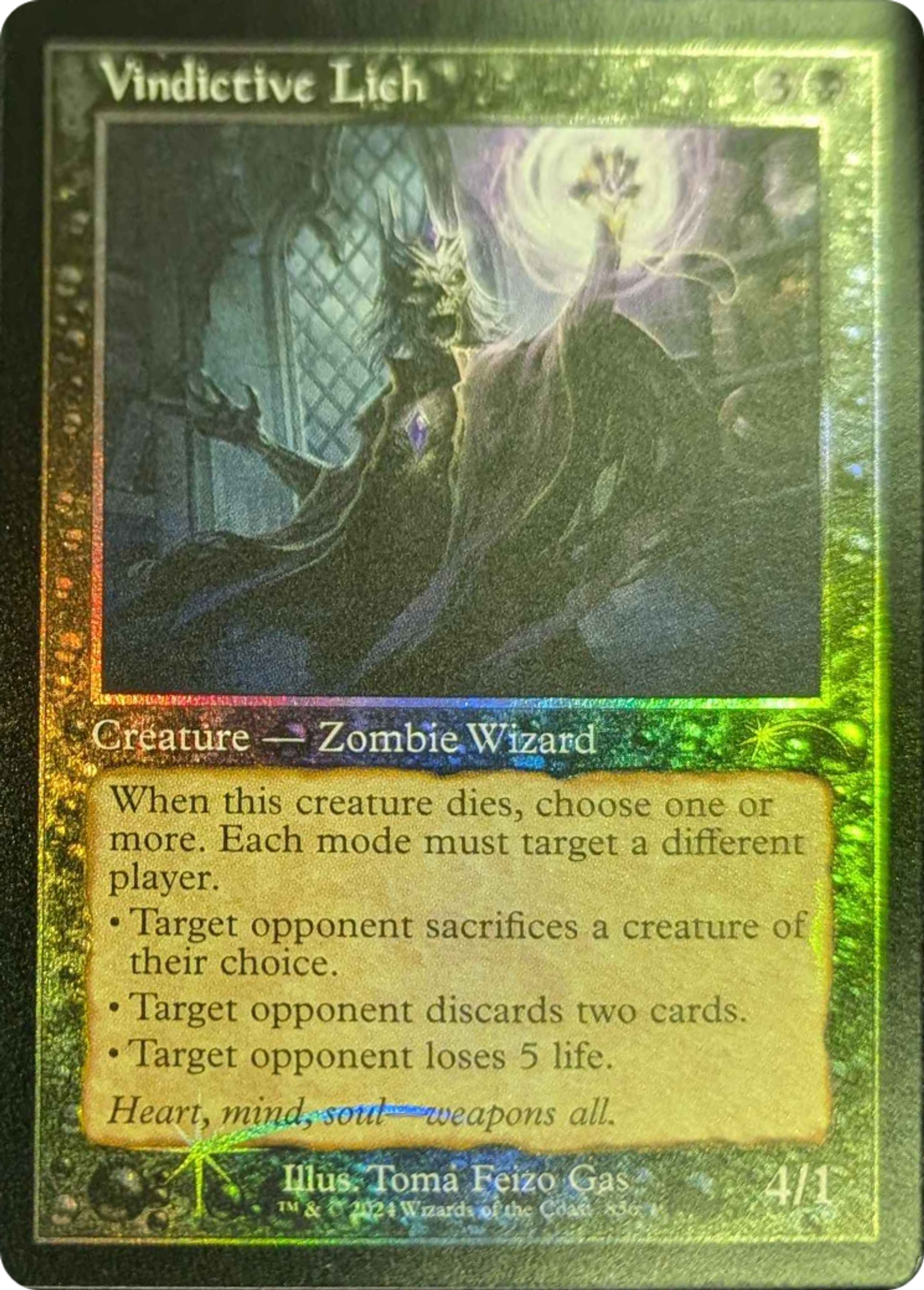 Liche vindicative — Secret Lair Drop — Magic: The Gathering