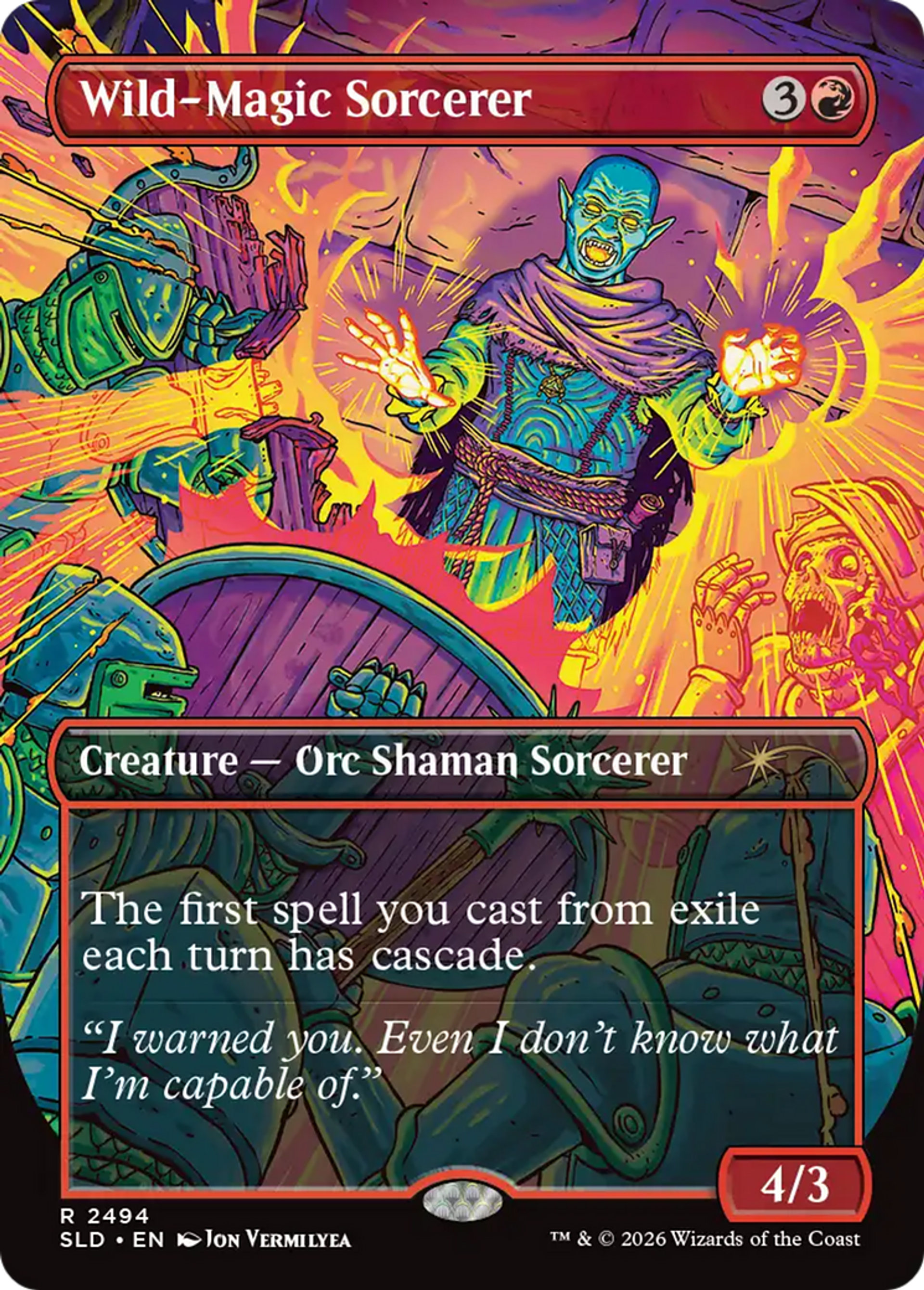 Wild-Magic Sorcerer — Secret Lair Drop — Magic: The Gathering