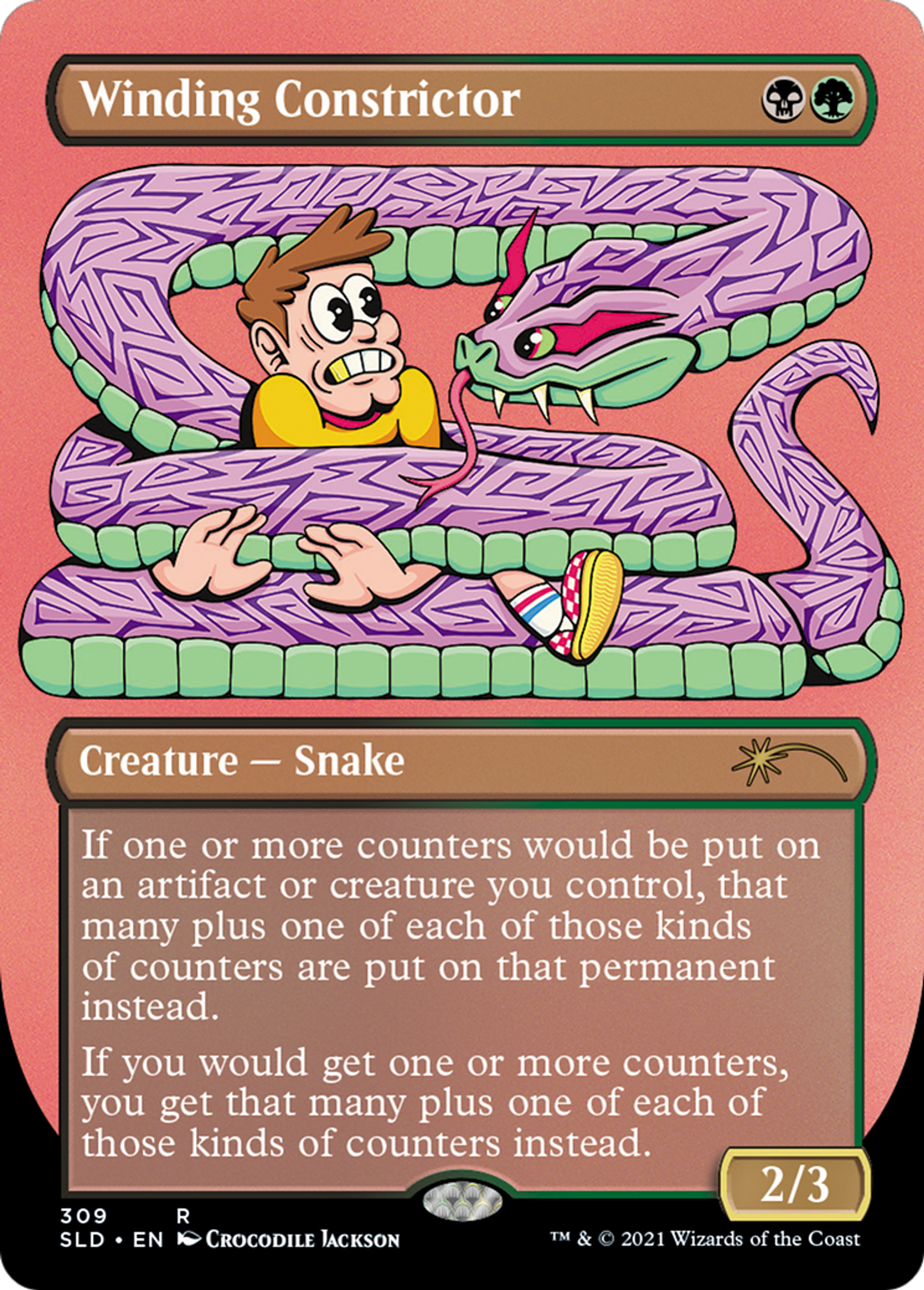 Boa sinueux — Secret Lair Drop — Magic: The Gathering