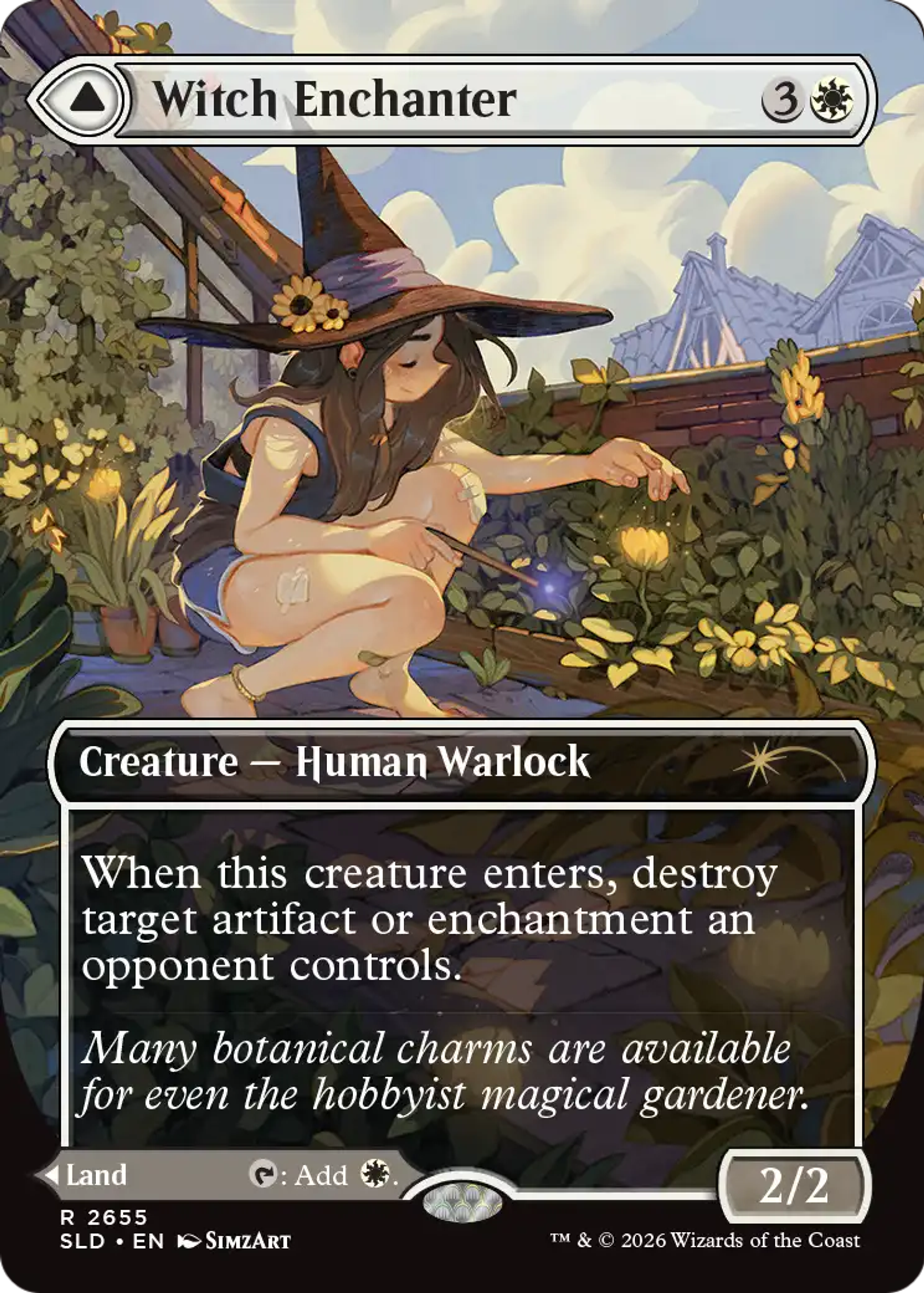 Witch Enchanter // Witch-Blessed Meadow — Secret Lair Drop — Magic: The Gathering