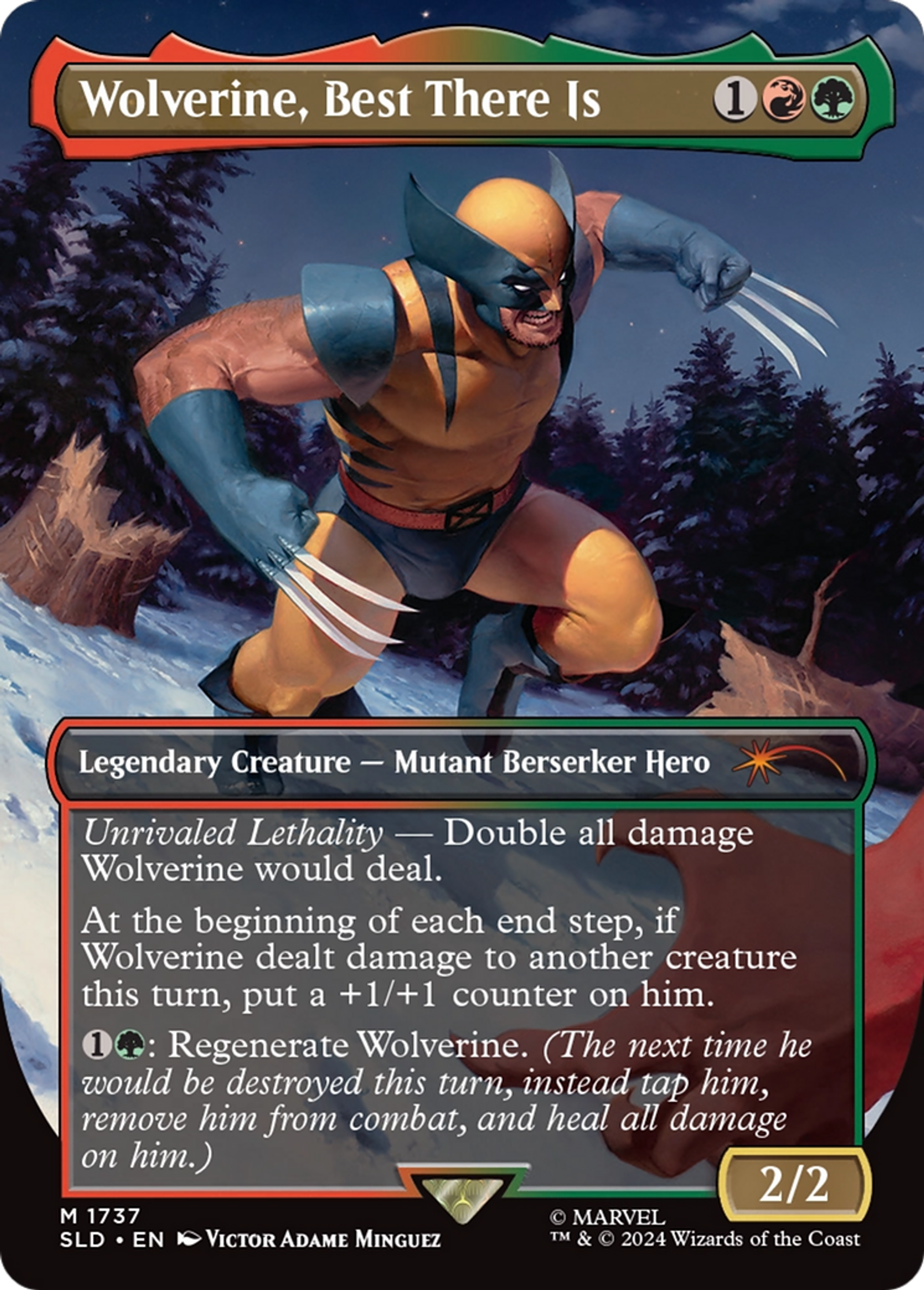 Wolverine, Best There Is — Secret Lair Drop — Magic: The Gathering