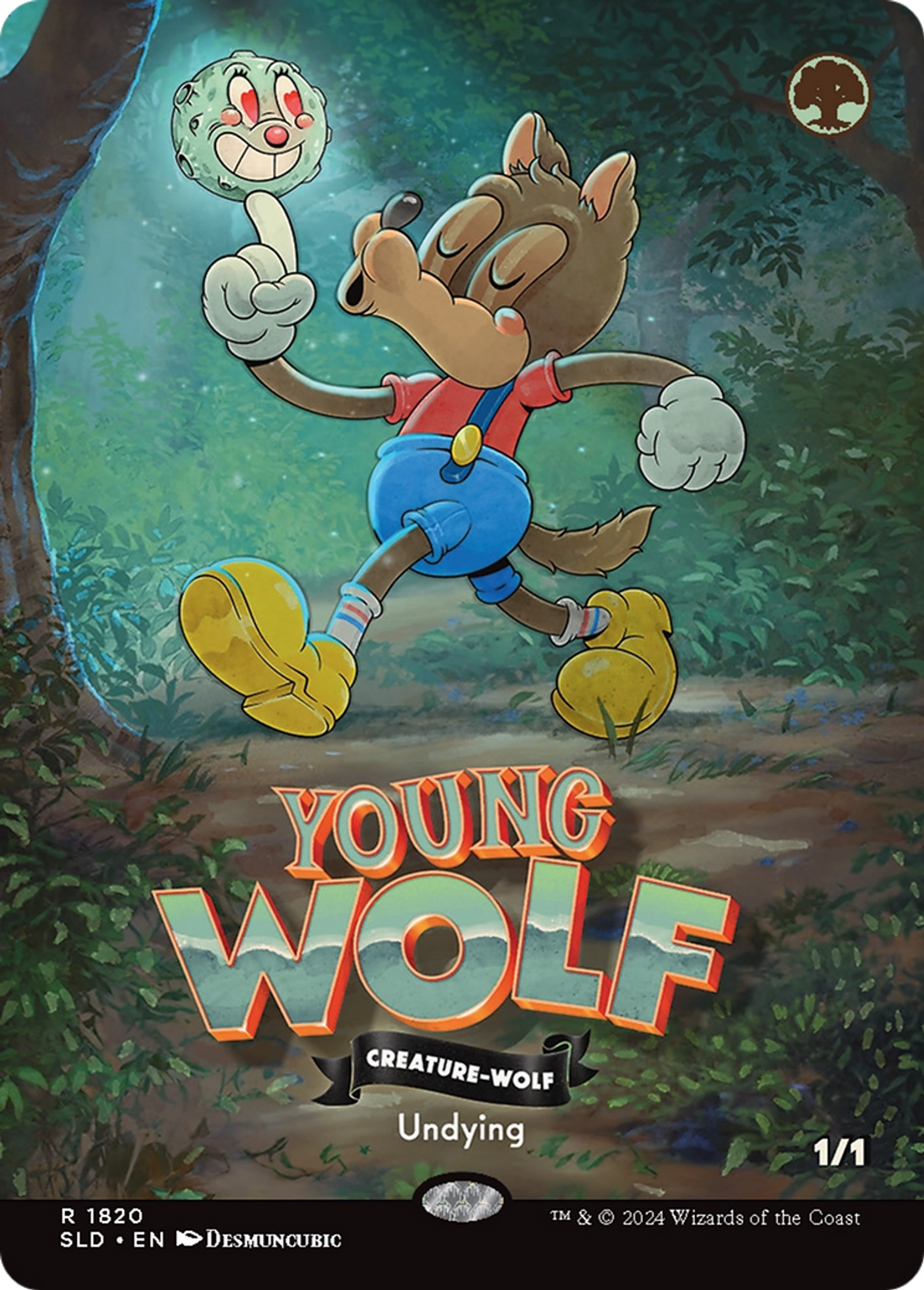 Young Wolf — Secret Lair Drop — Magic: The Gathering