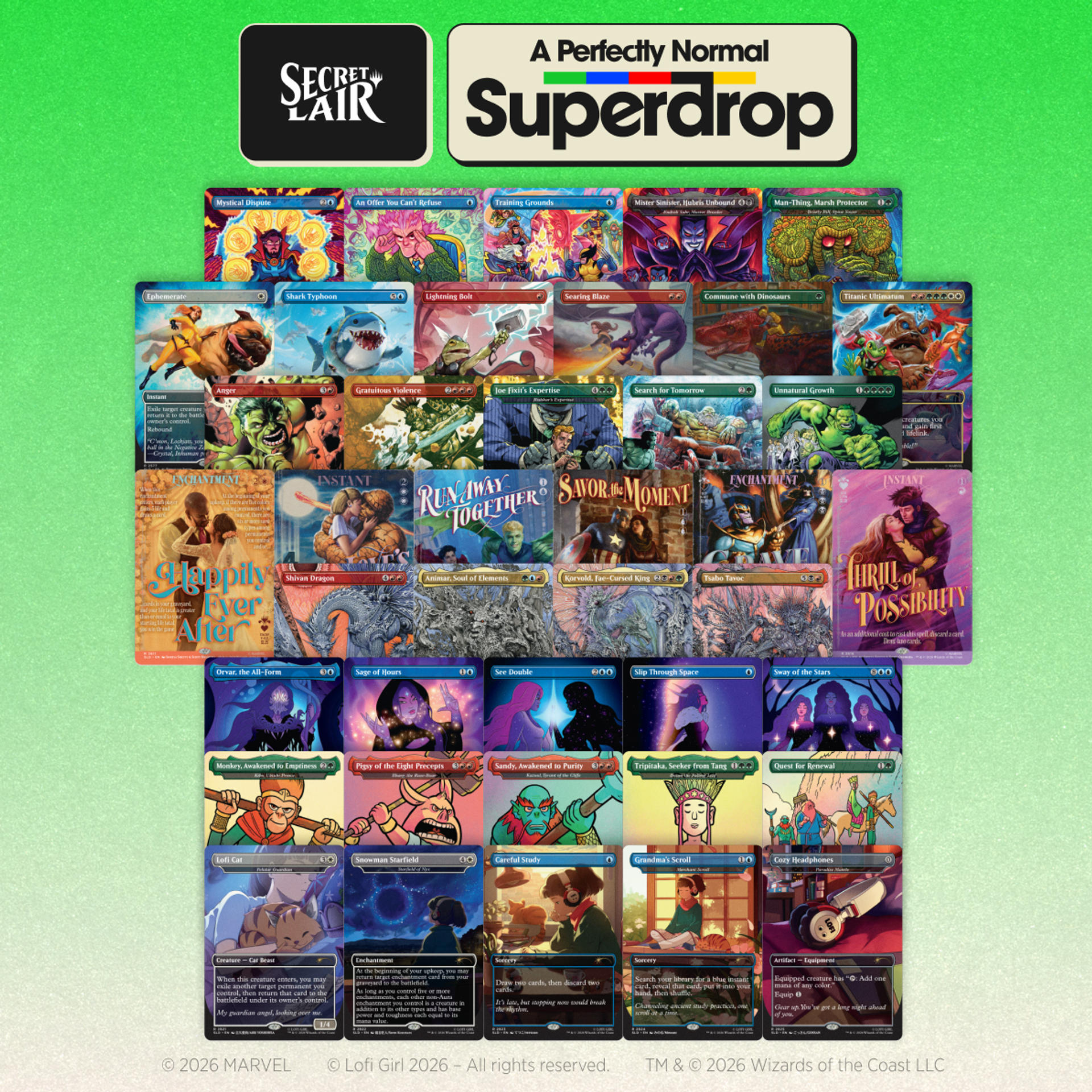 Secret Lair : A Completely Ordinary Non-Foil Bundle — Secret Lair Drop — Magic: The Gathering