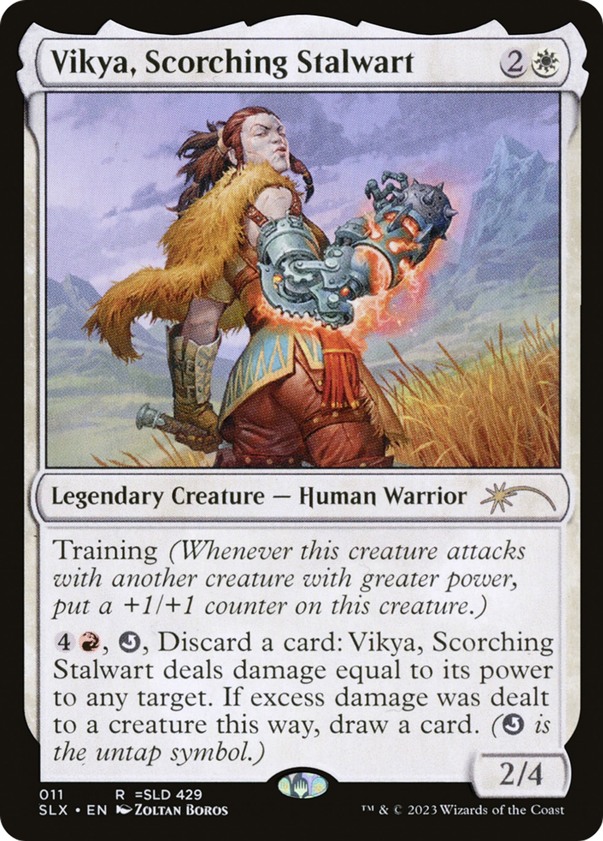 Vikya, Scorching Stalwart — Universes Within — Magic: The Gathering