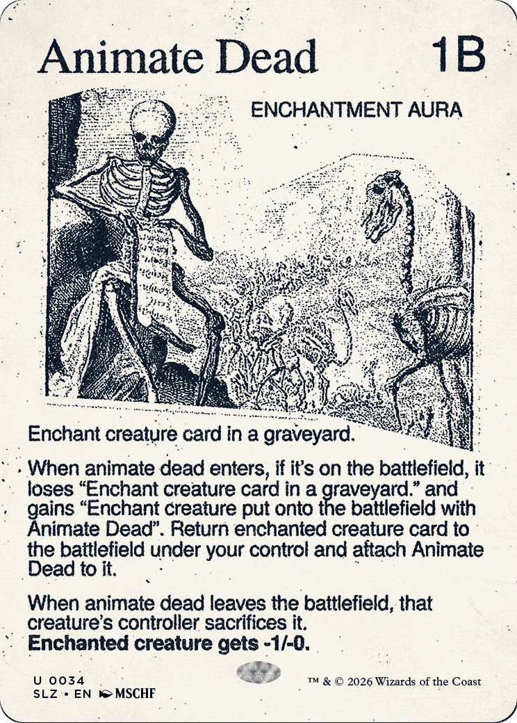 Animate Dead — The Zeta Set — Magic: The Gathering