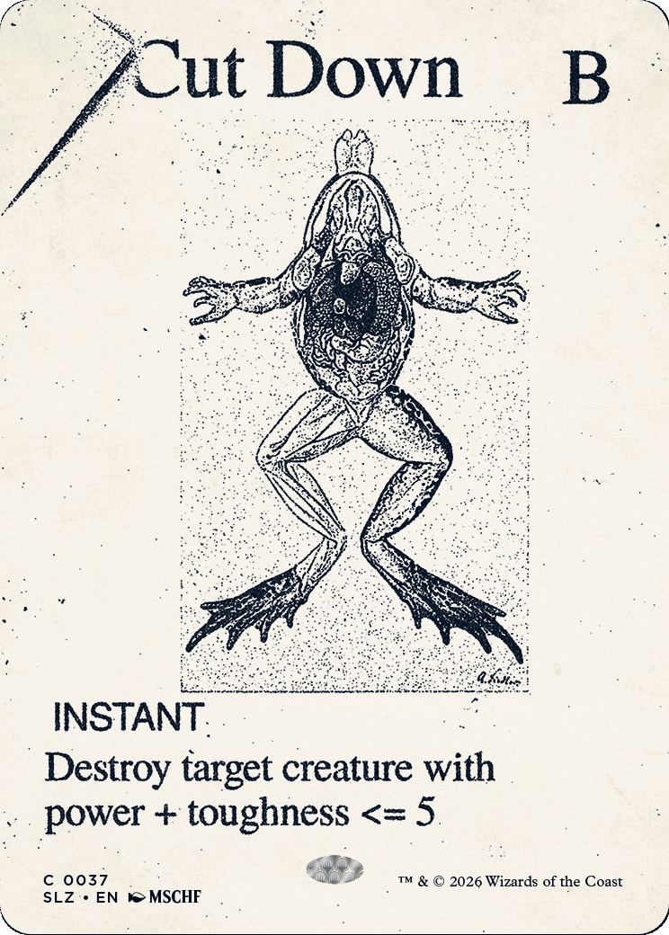 Cut Down — The Zeta Set — Magic: The Gathering
