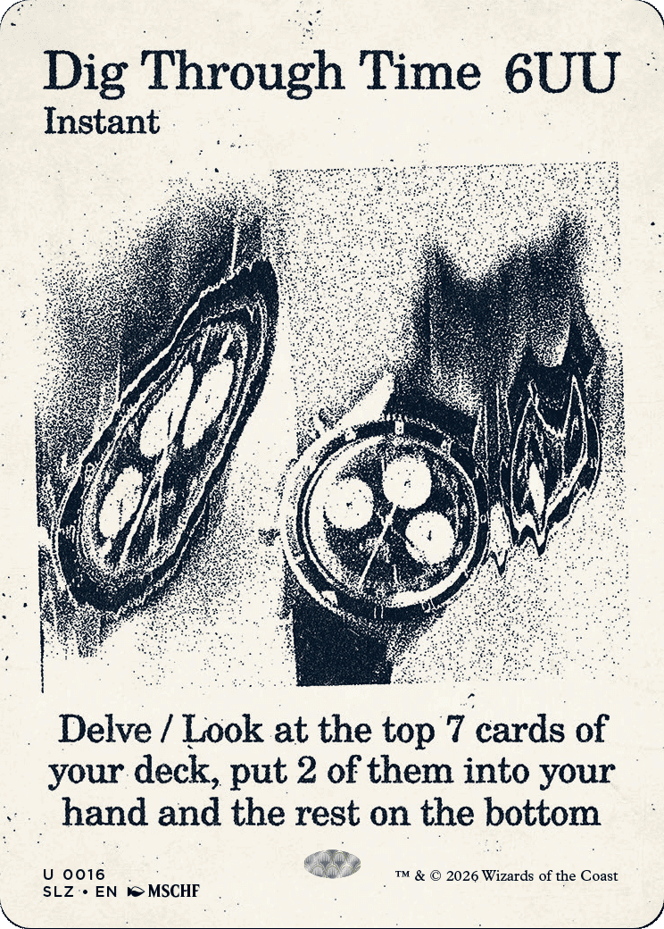 Dig Through Time — The Zeta Set — Magic: The Gathering
