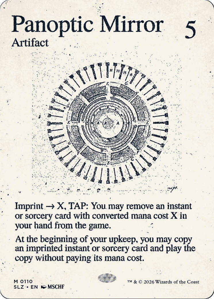 Panoptic Mirror — The Zeta Set — Magic: The Gathering