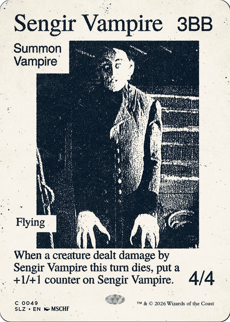 Sengir Vampire — The Zeta Set — Magic: The Gathering