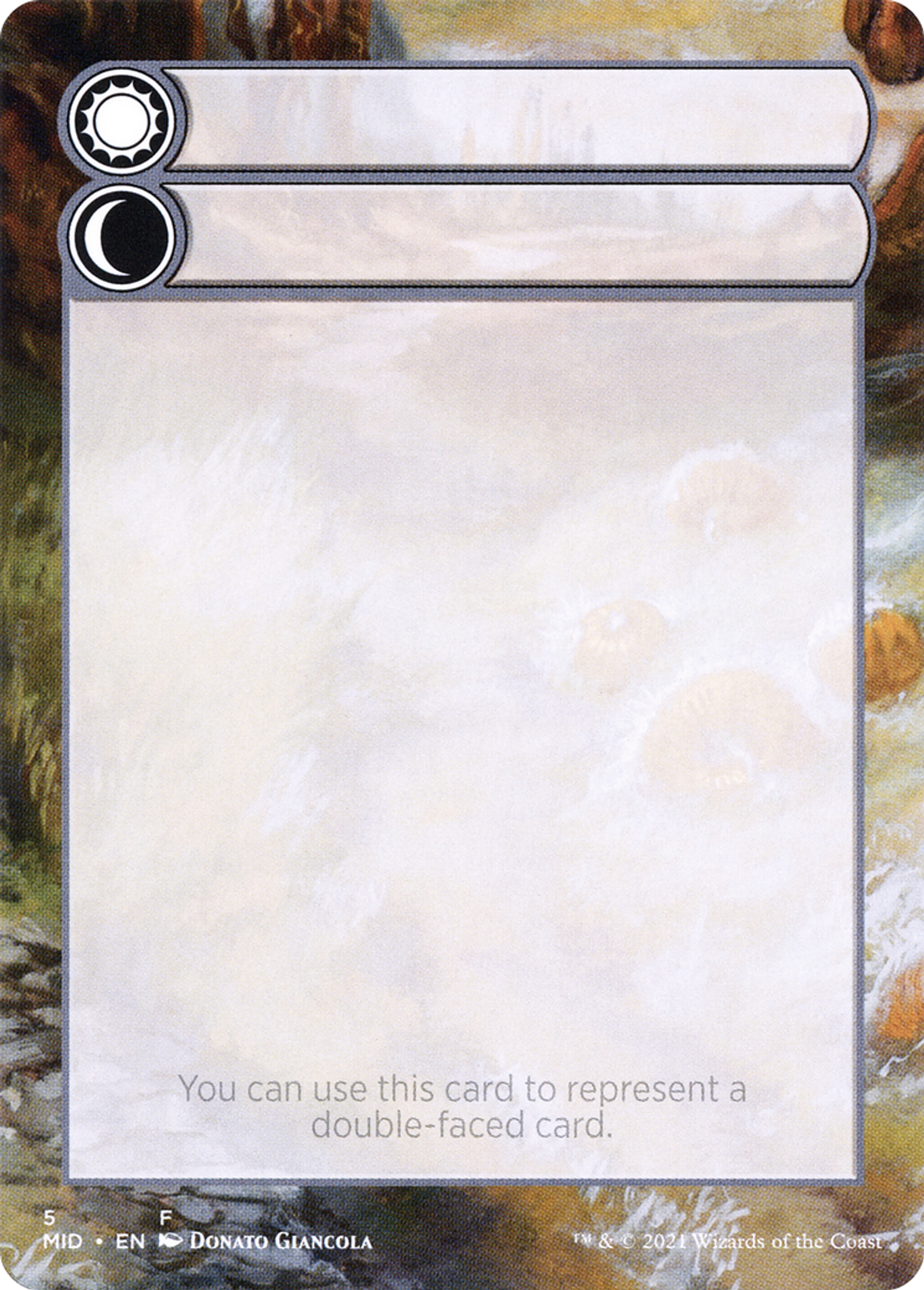 Double-Faced Substitute Card — Innistrad: Midnight Hunt Substitute Cards — Magic: The Gathering