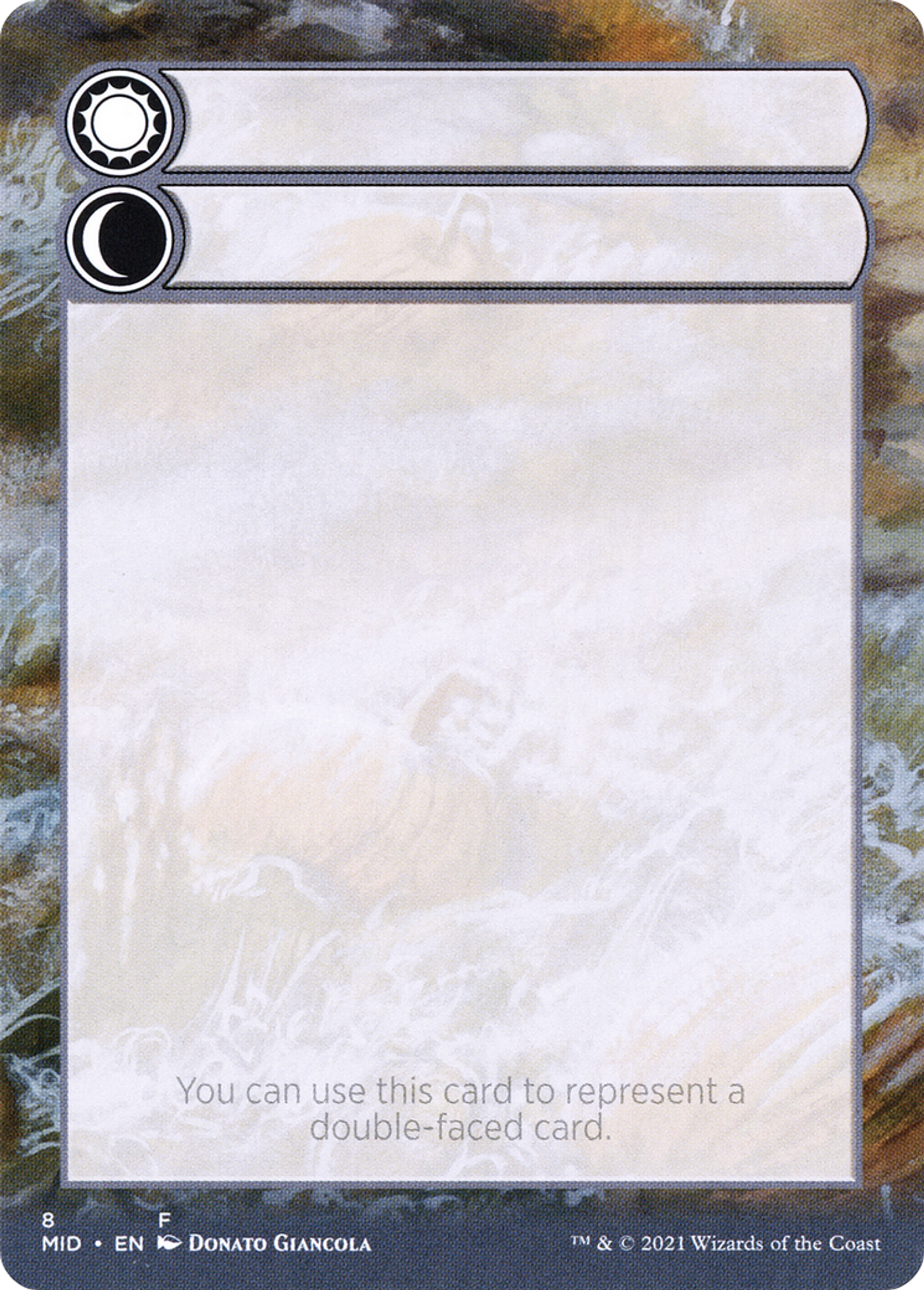 Double-Faced Substitute Card — Innistrad: Midnight Hunt Substitute Cards — Magic: The Gathering