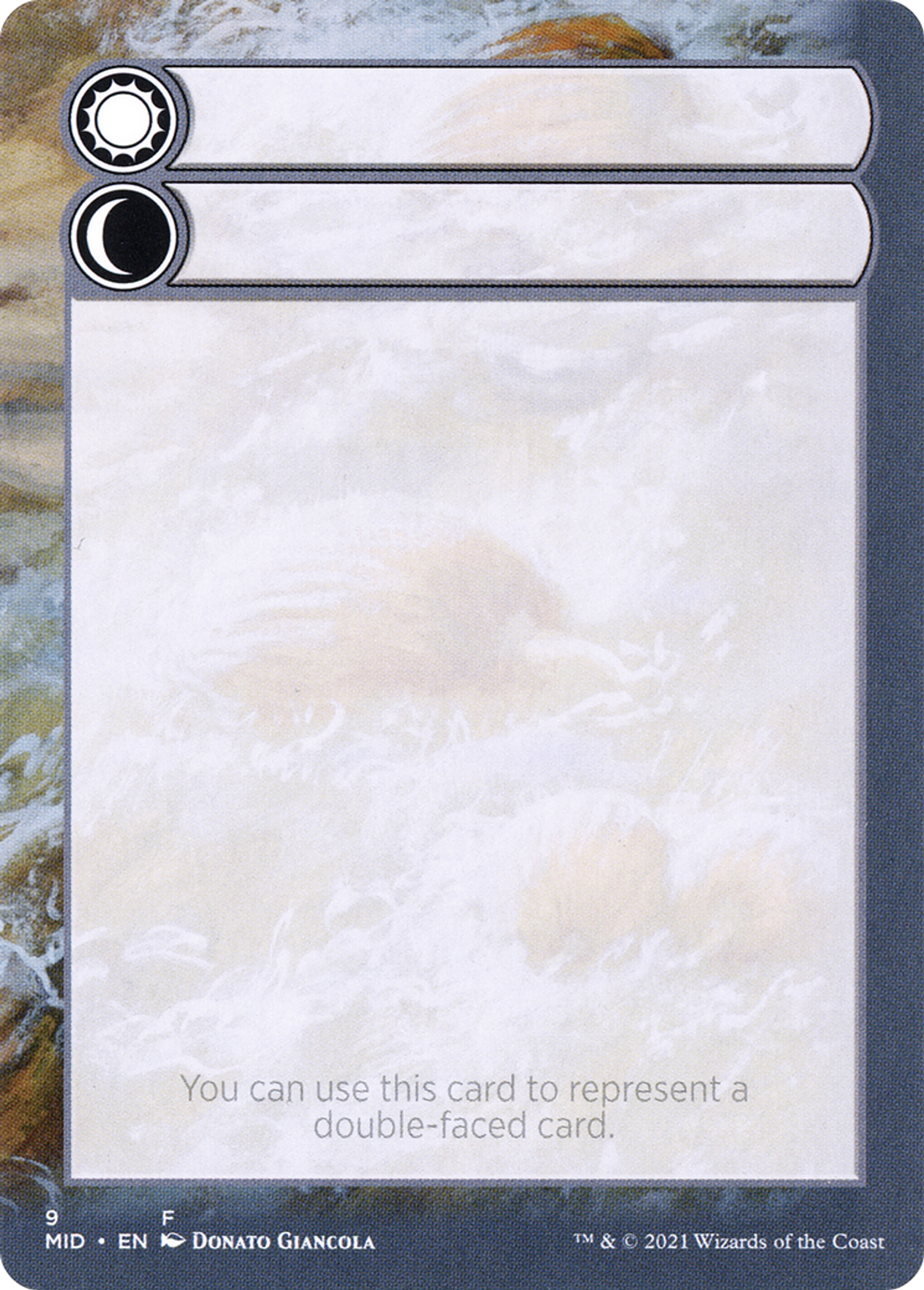 Double-Faced Substitute Card — Innistrad: Midnight Hunt Substitute Cards — Magic: The Gathering