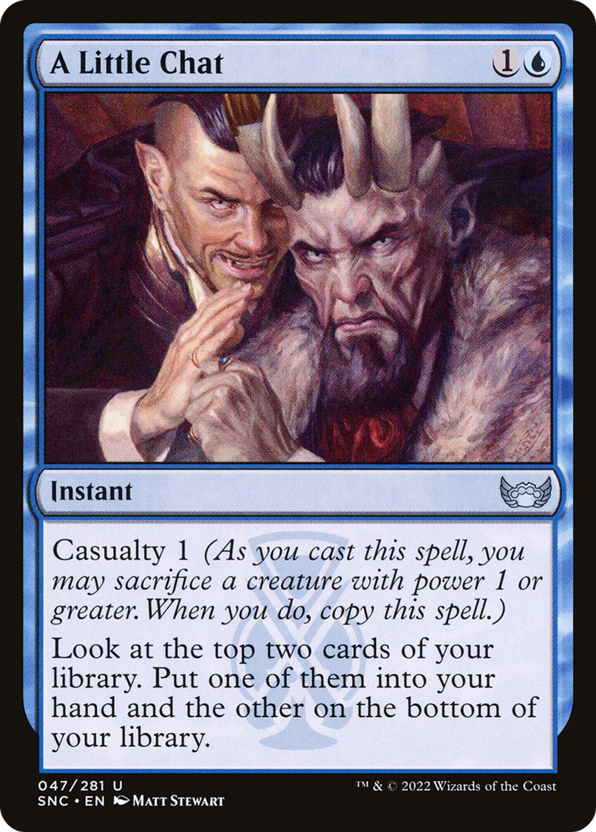 A Little Chat — Streets of New Capenna — Magic: The Gathering