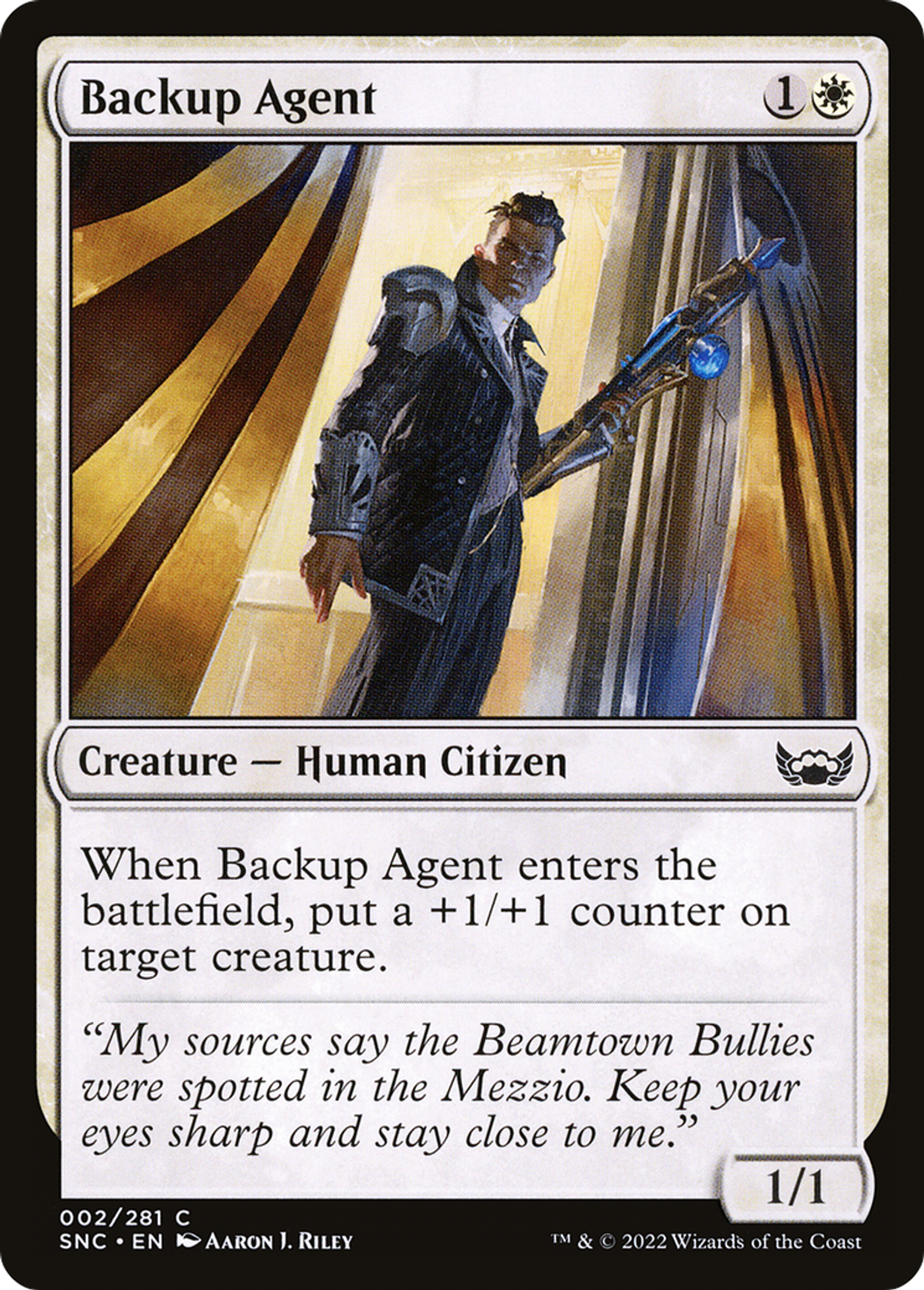 Agent de renfort — Streets of New Capenna — Magic: The Gathering