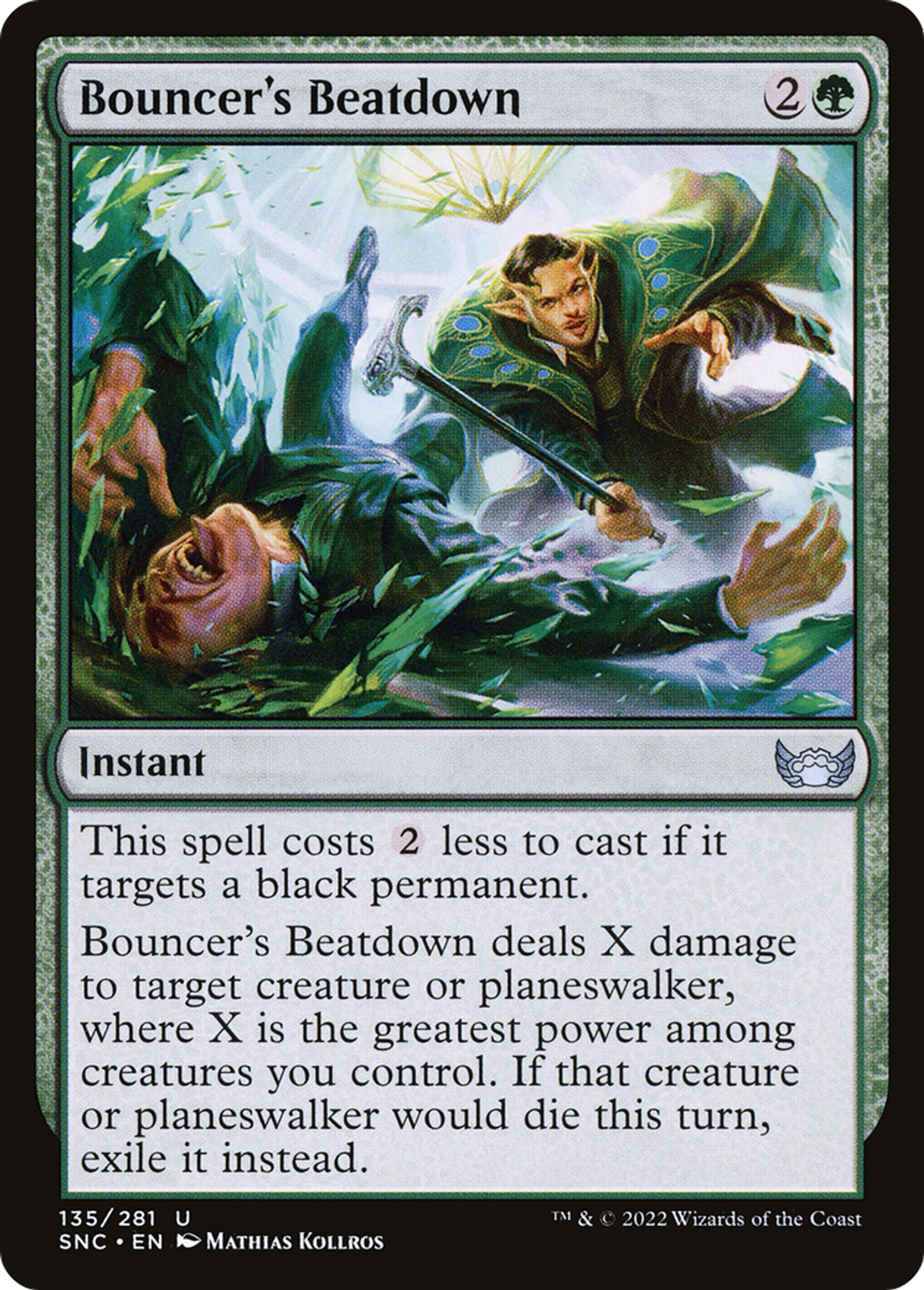 Bouncer's Beatdown — Streets of New Capenna — Magic: The Gathering