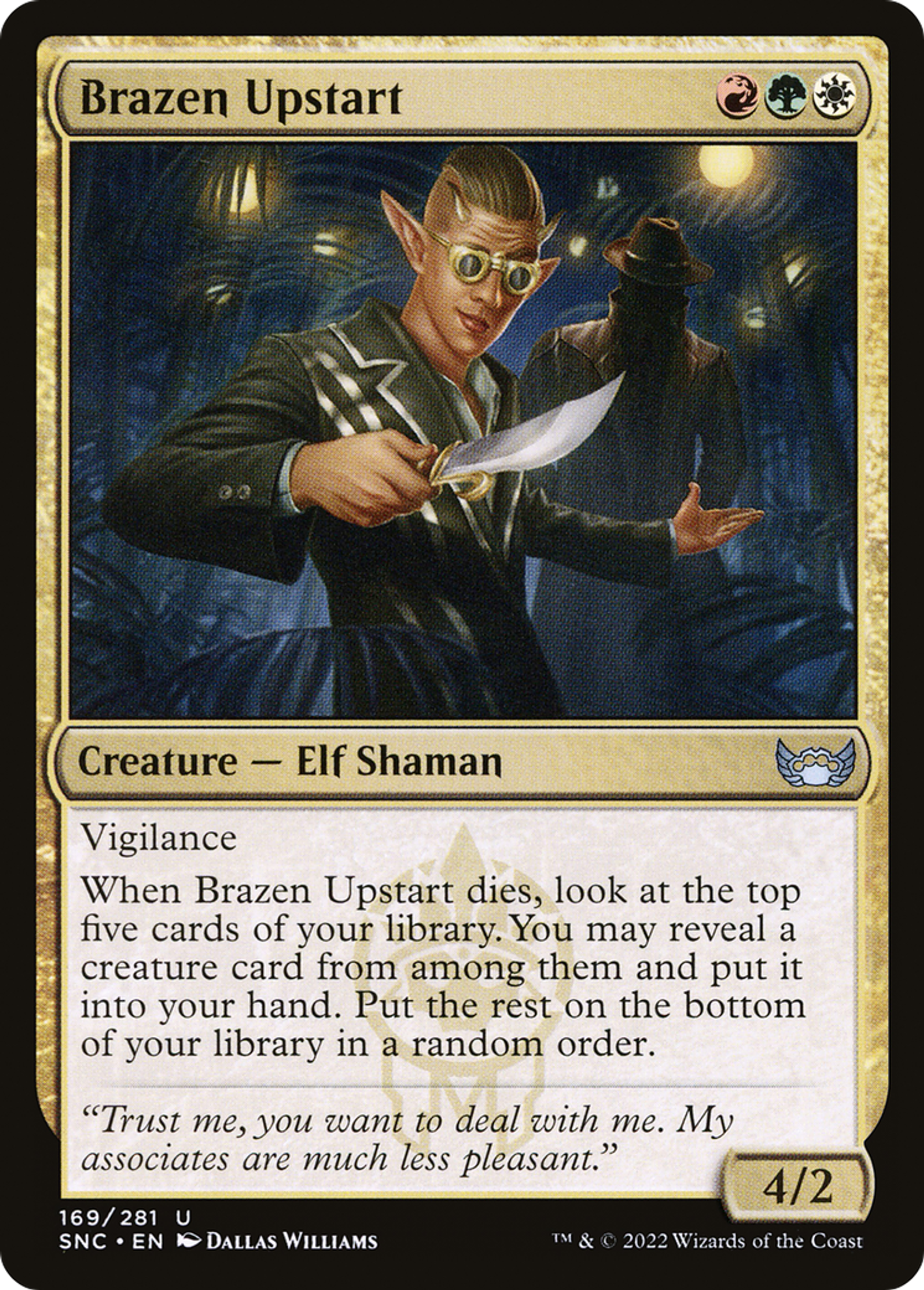 Parvenu intrépide — Streets of New Capenna — Magic: The Gathering