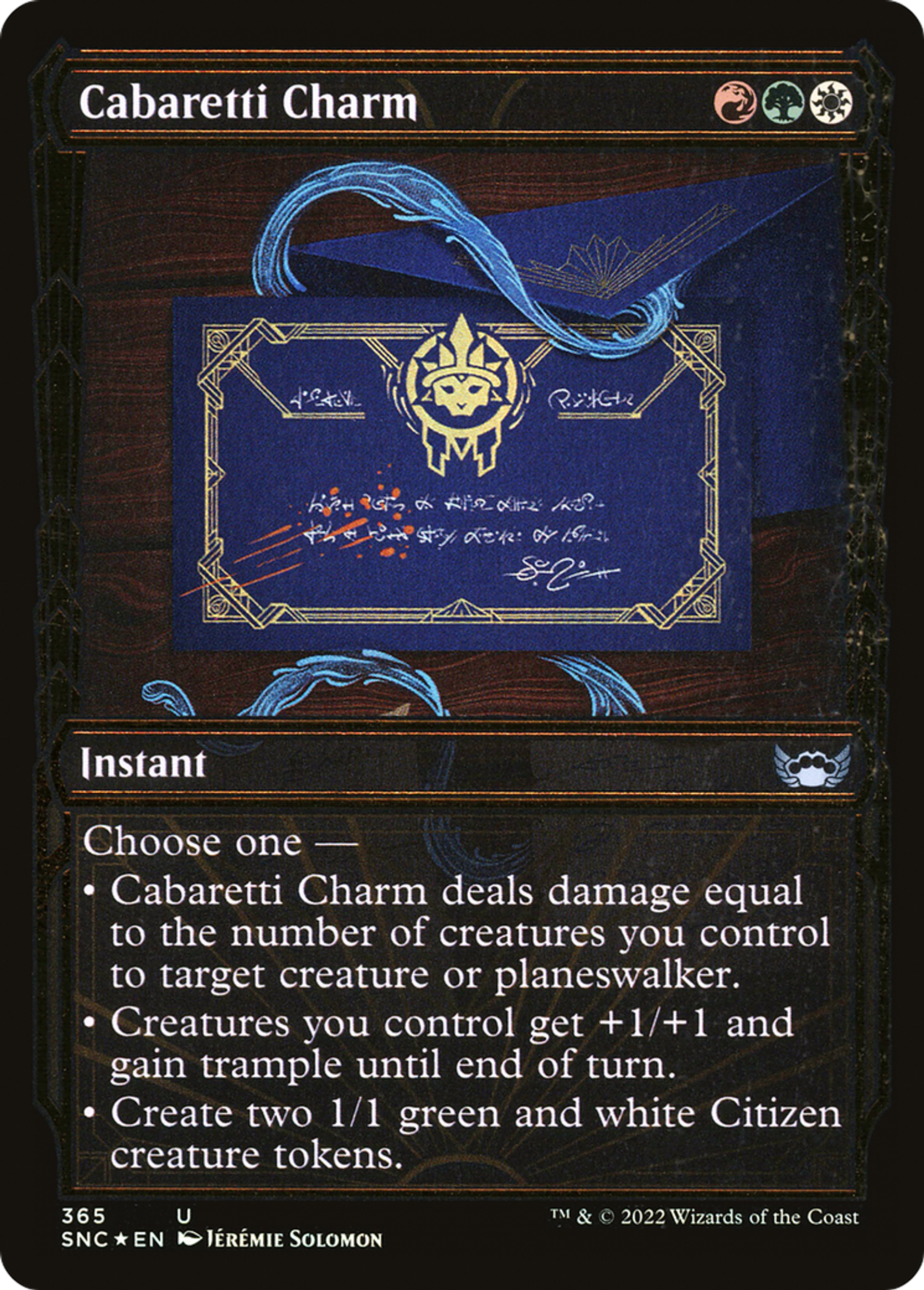 Cabaretti Charm — Streets of New Capenna — Magic: The Gathering