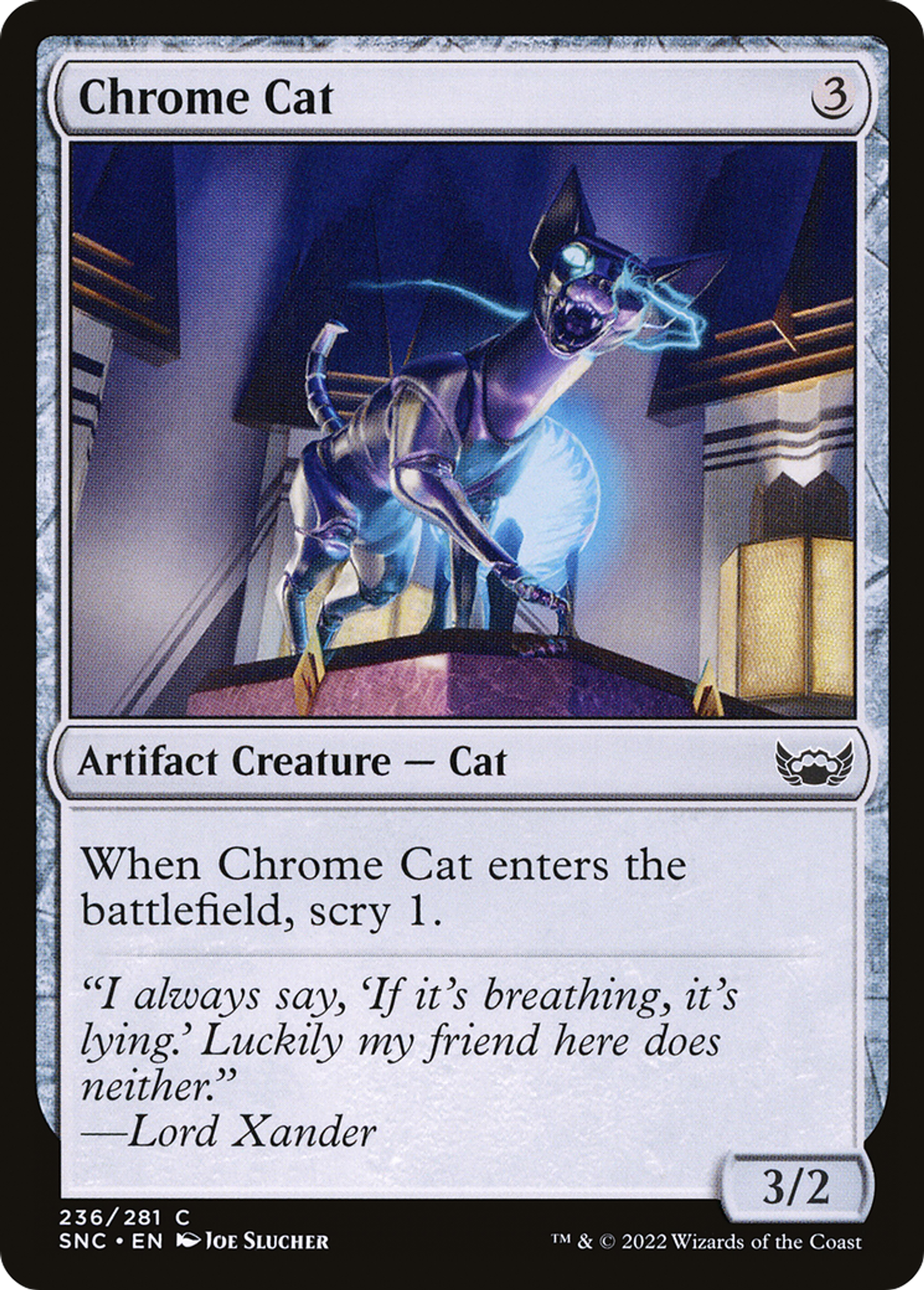 Chrome Cat — Streets of New Capenna — Magic: The Gathering