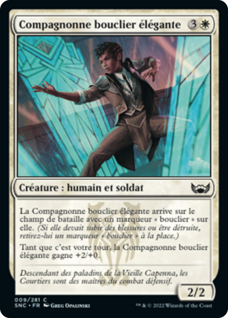 Compagnonne bouclier élégante — Streets of New Capenna — Magic: The Gathering