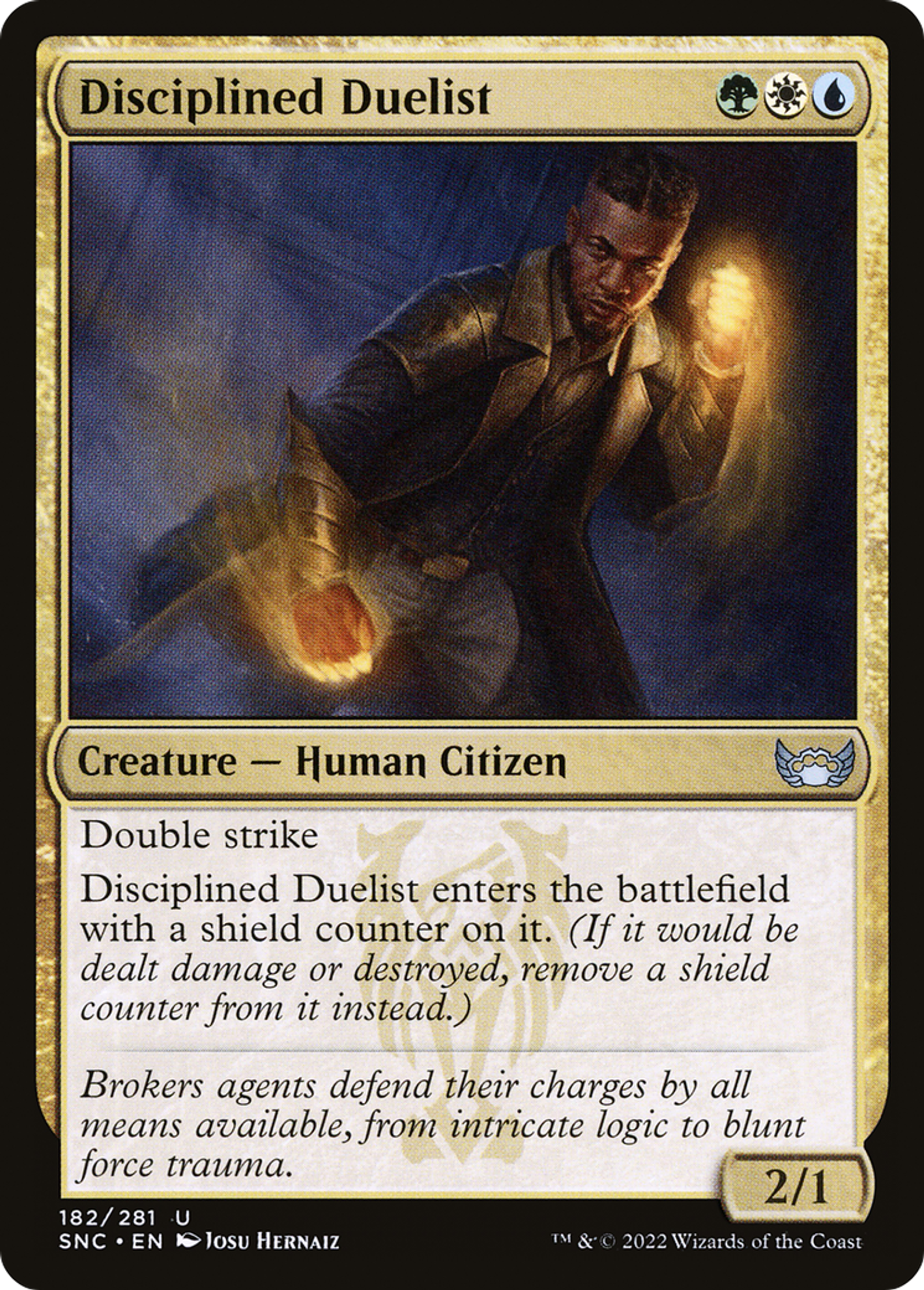 Disciplined Duelist — Streets of New Capenna — Magic: The Gathering