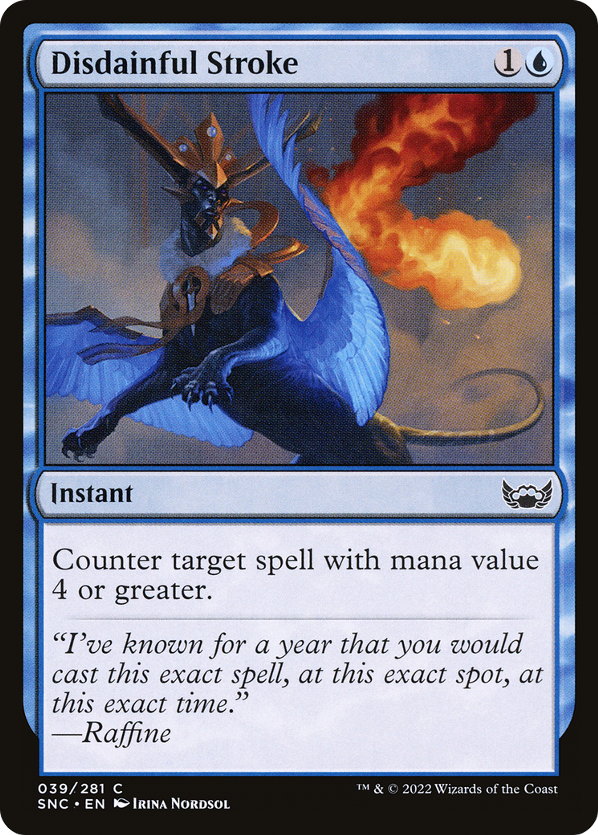 Disdainful Stroke — Streets of New Capenna — Magic: The Gathering