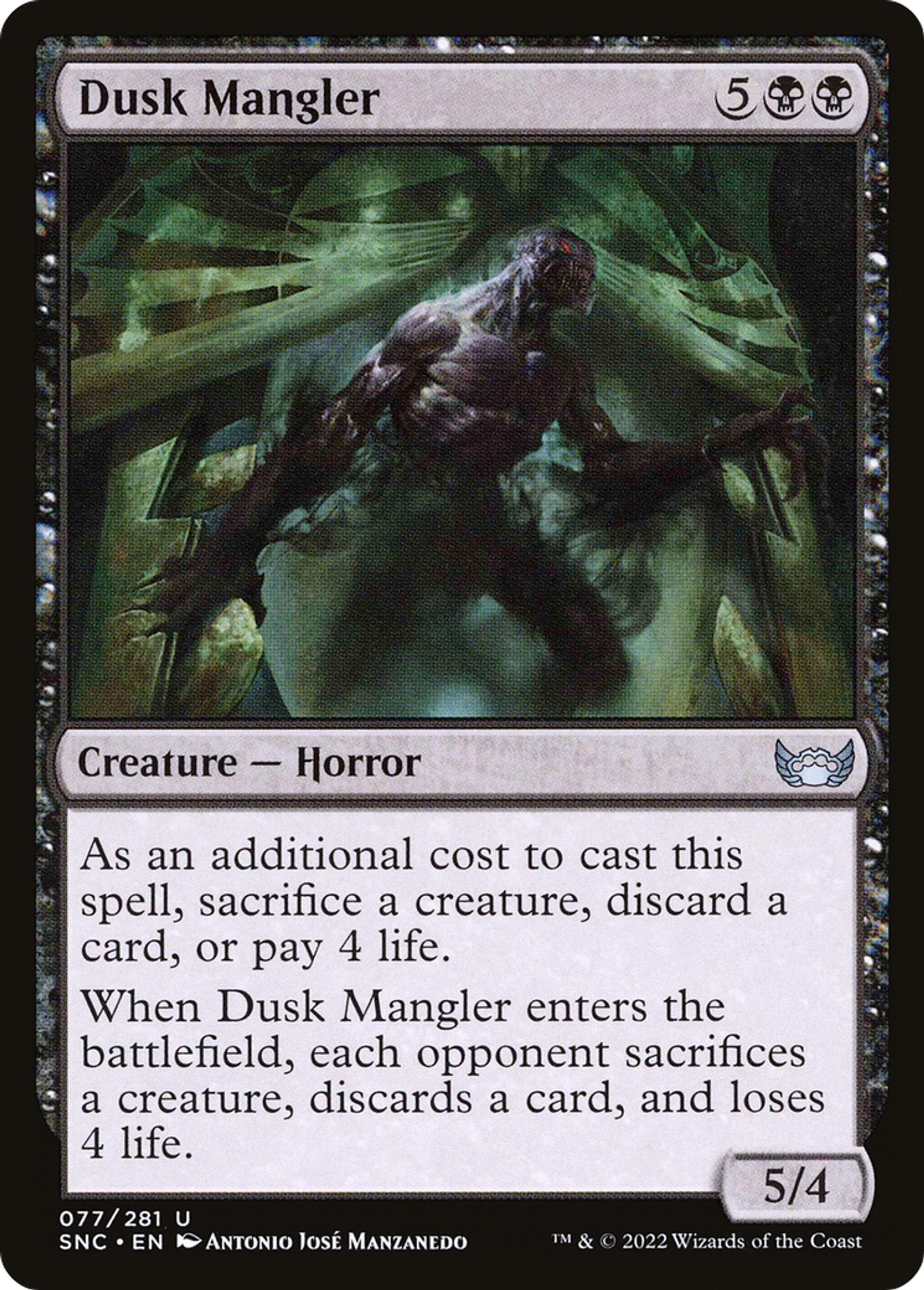 Dusk Mangler — Streets of New Capenna — Magic: The Gathering