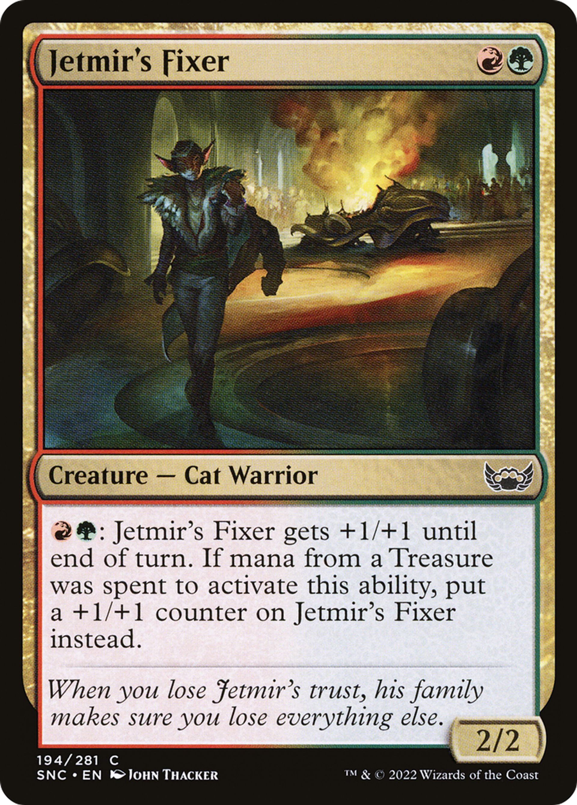 Jetmir's Fixer — Streets of New Capenna — Magic: The Gathering