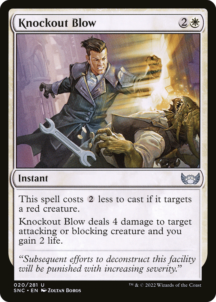 Knockout Blow — Streets of New Capenna — Magic: The Gathering