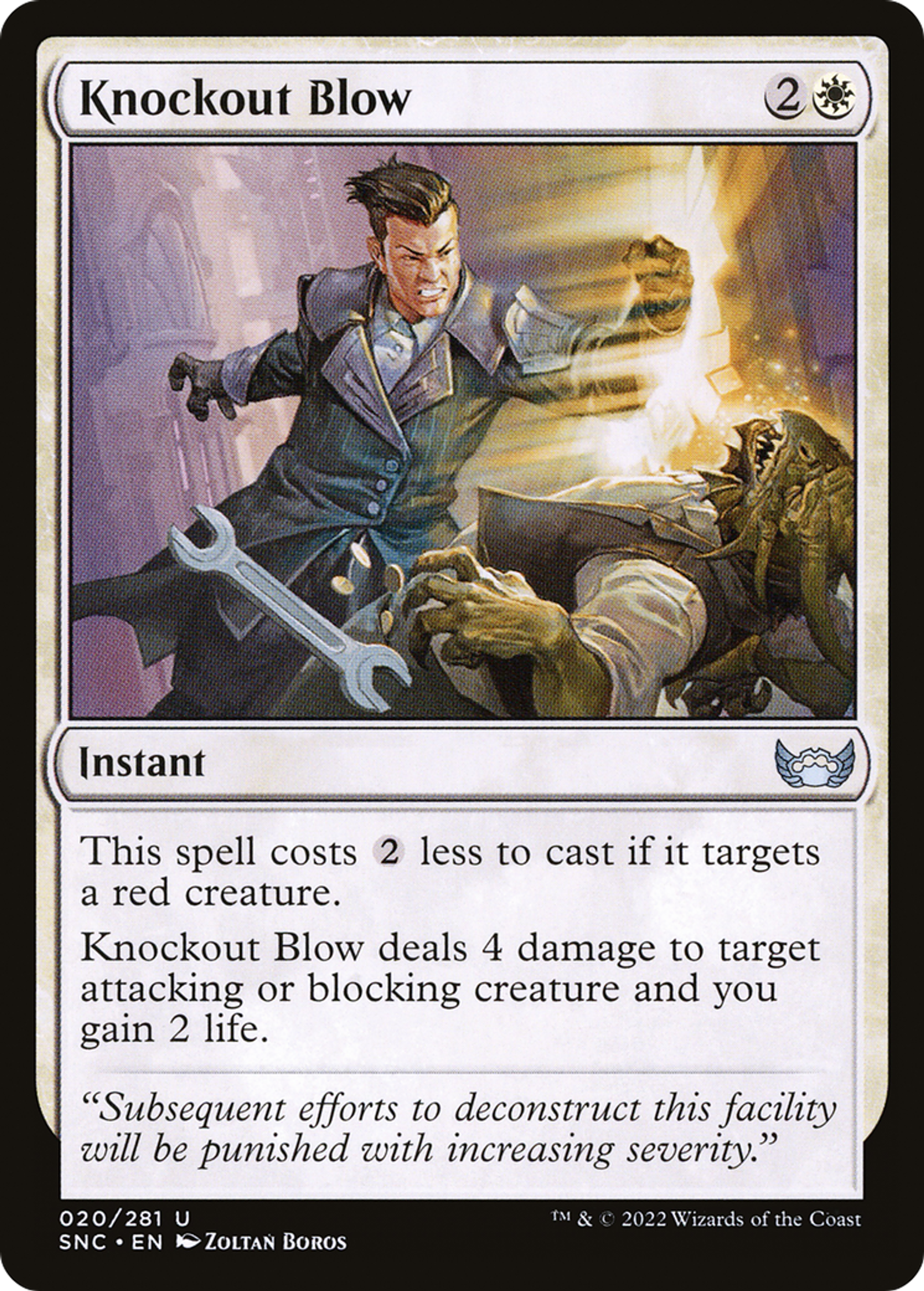 Knockout Blow — Streets of New Capenna — Magic: The Gathering