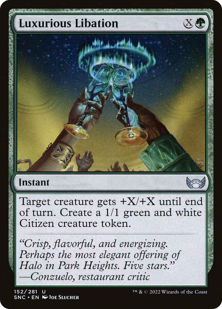 Luxurious Libation — Streets of New Capenna — Magic: The Gathering