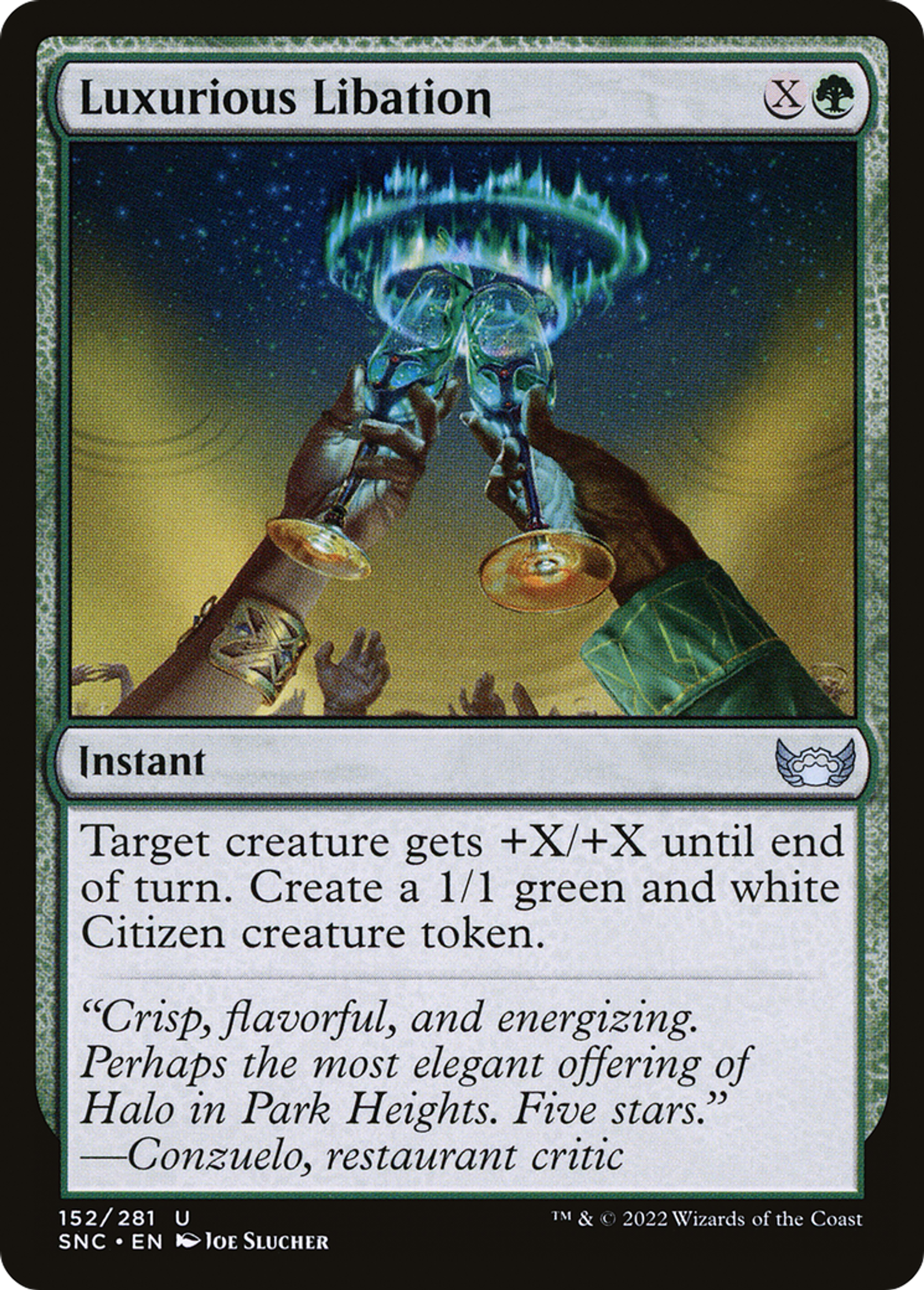 Luxurious Libation — Streets of New Capenna — Magic: The Gathering