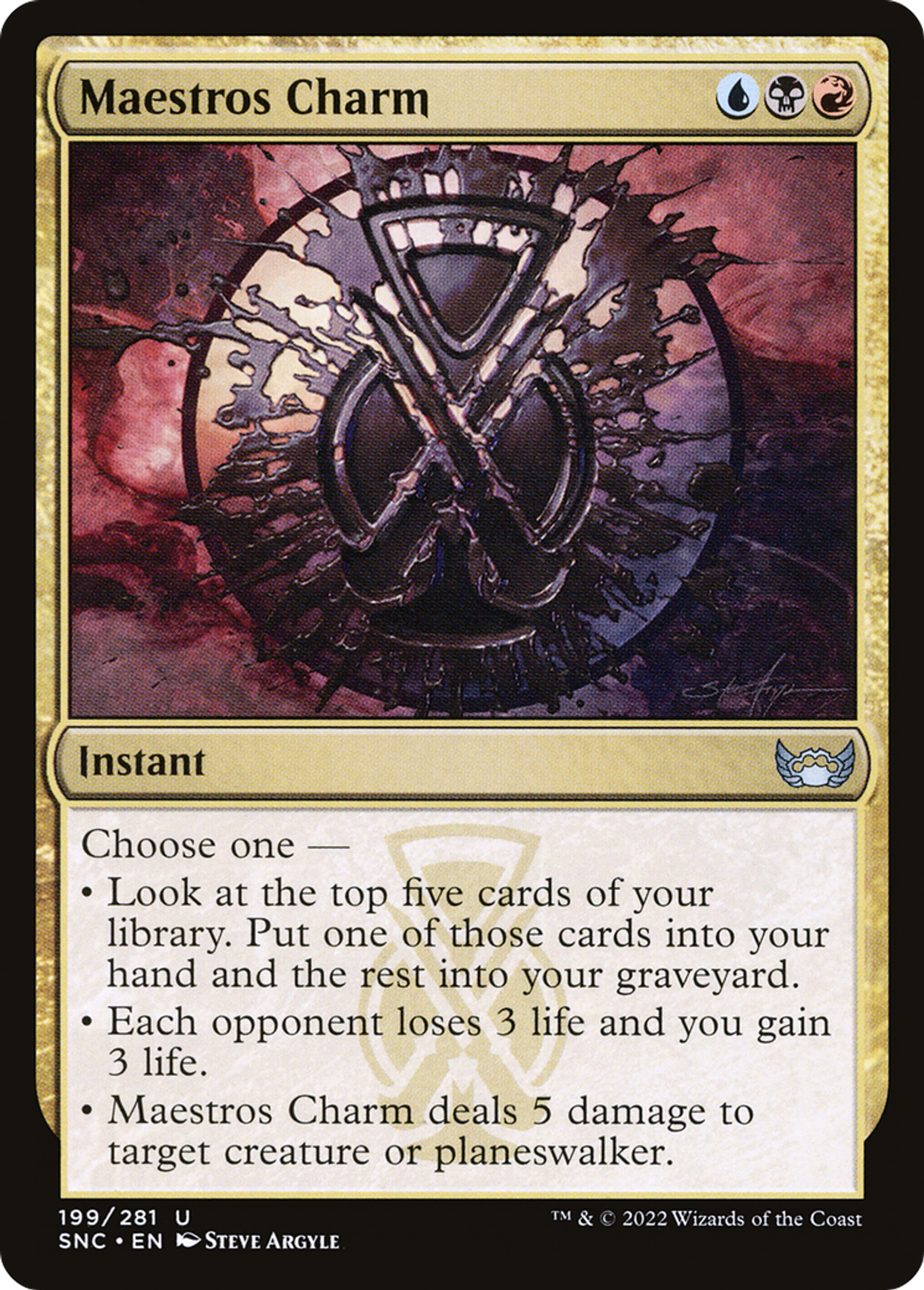 Maestros Charm — Streets of New Capenna — Magic: The Gathering