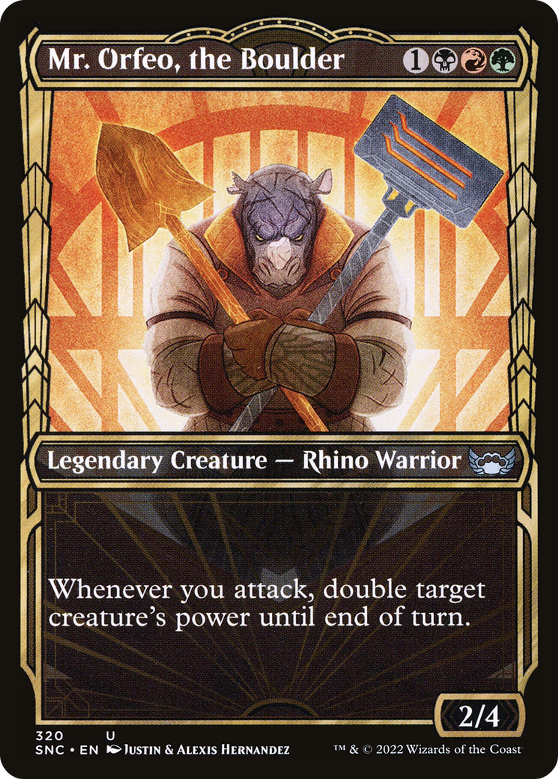 Mr. Orfeo, the Boulder — Streets of New Capenna — Magic: The Gathering